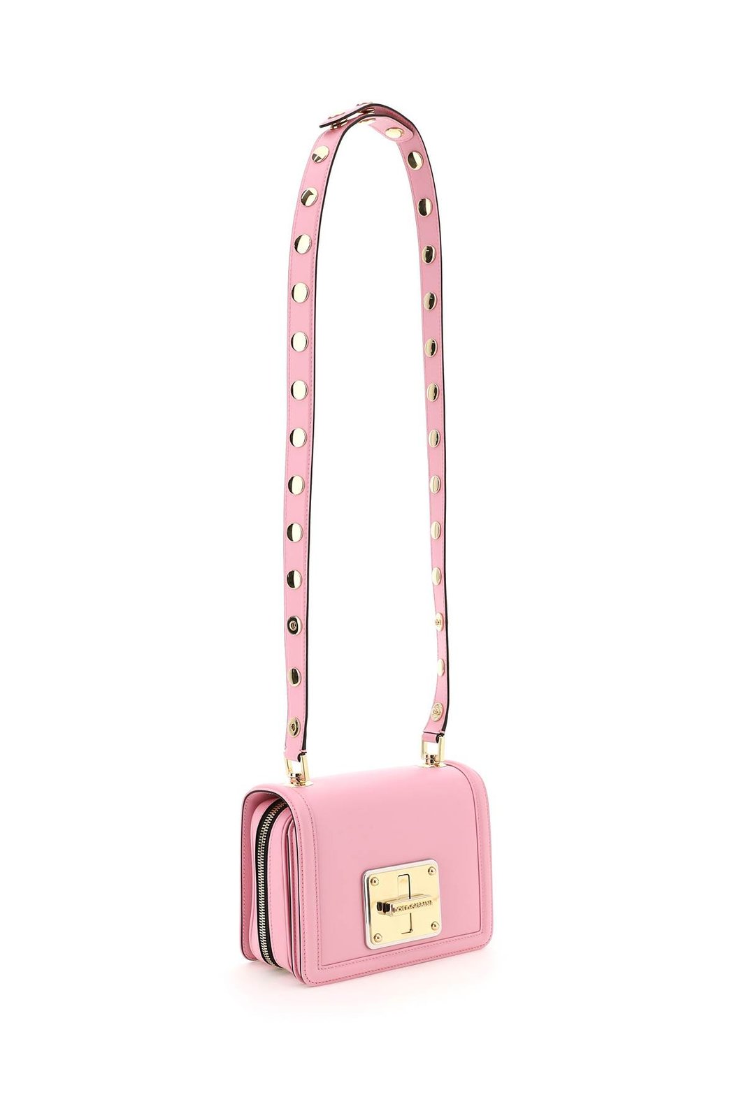 Dolce & Gabbana Logo Engraved Twist-Lock Crossbody Bag