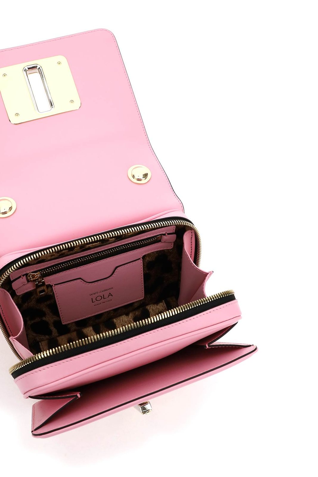 Dolce & Gabbana Logo Engraved Twist-Lock Crossbody Bag