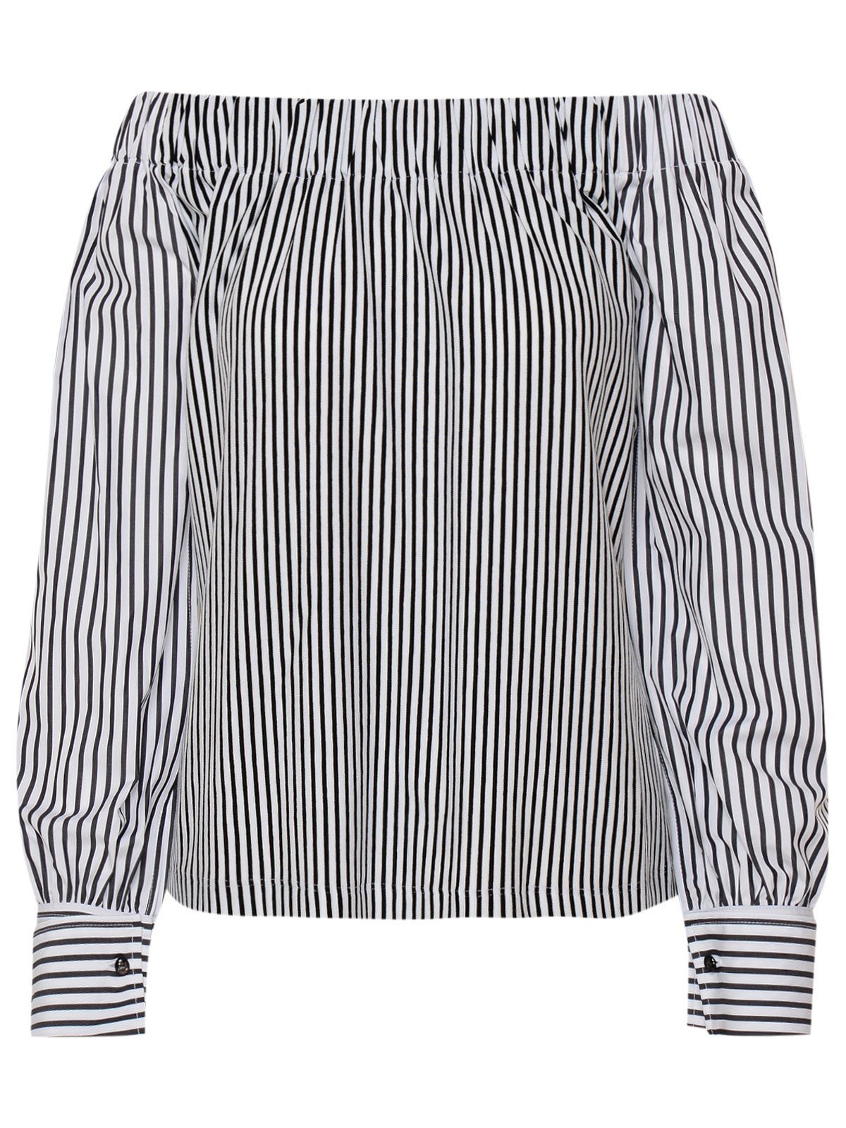 Max Mara Striped Off-Shoulder Top