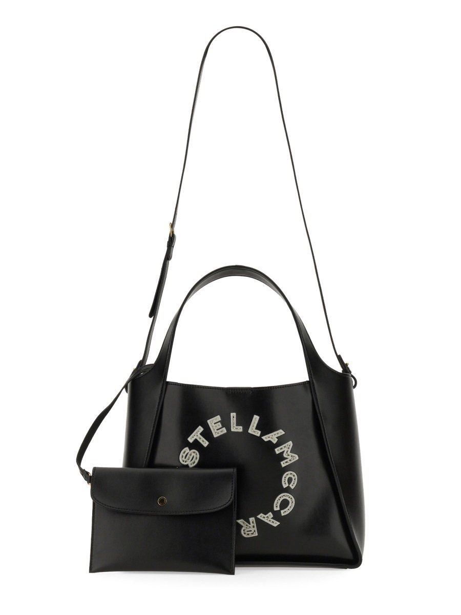 Stella McCartney Logo Detailed Top Handle Bag