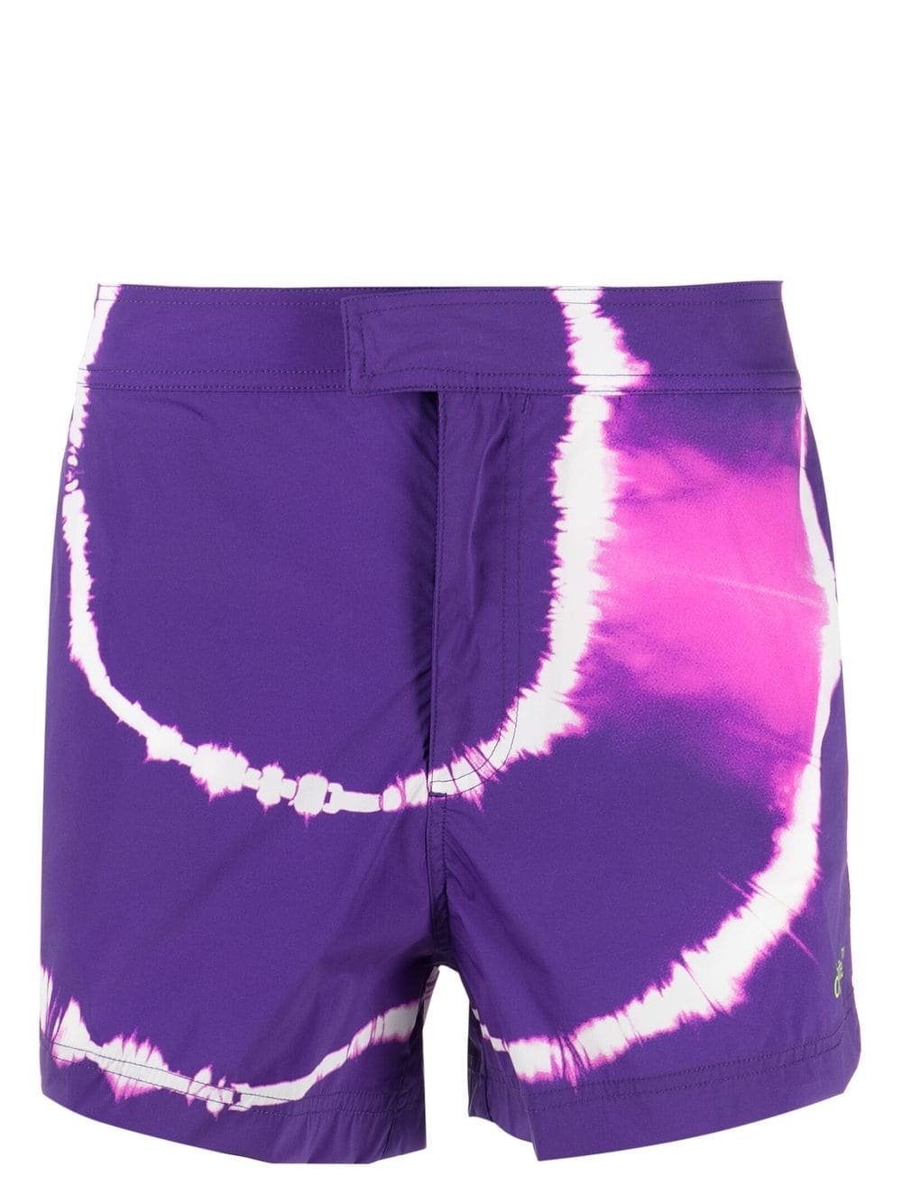 Off-White Tie-Dye Printed Swimming Shorts