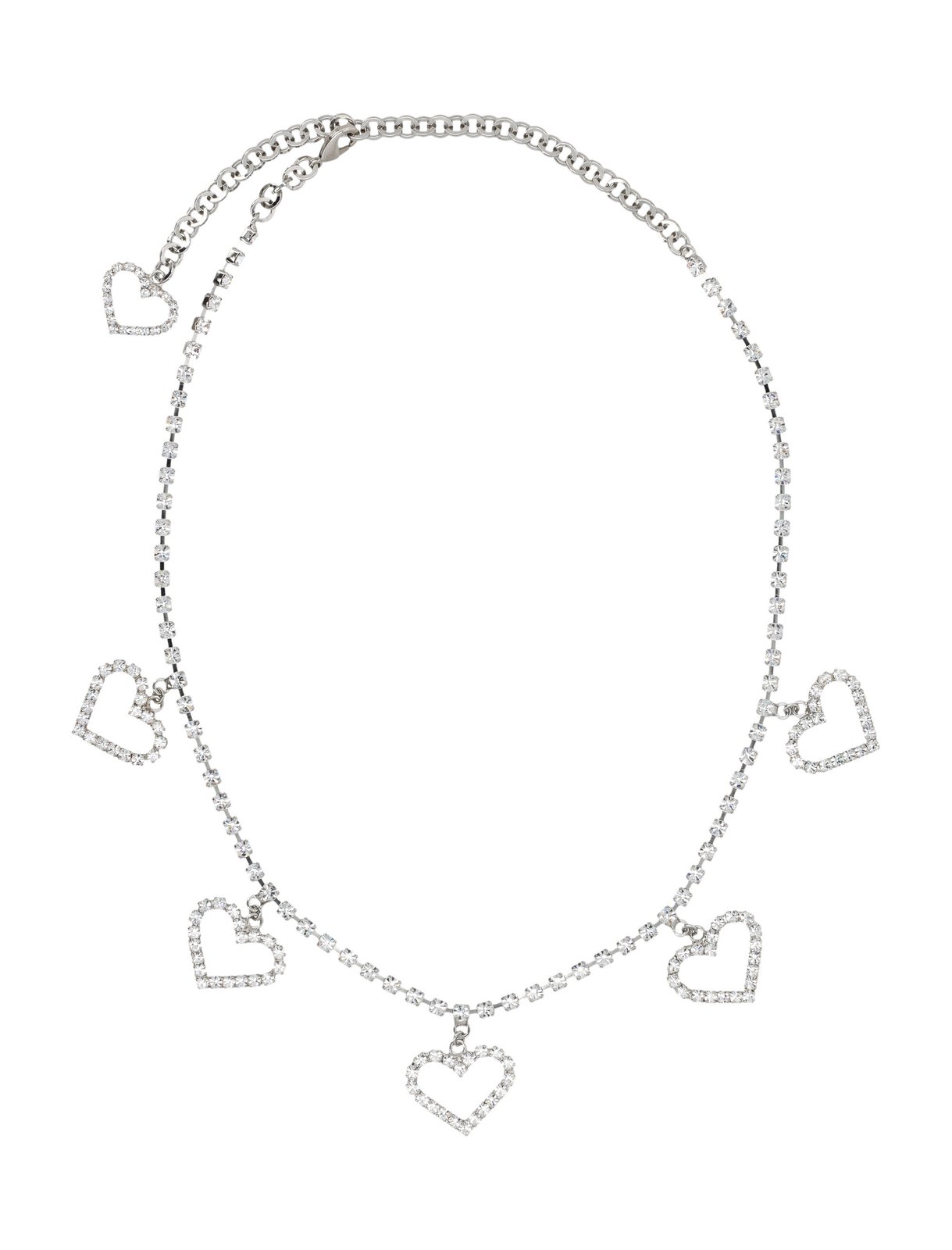 Alessandra Rich Hearts Pendant Necklace