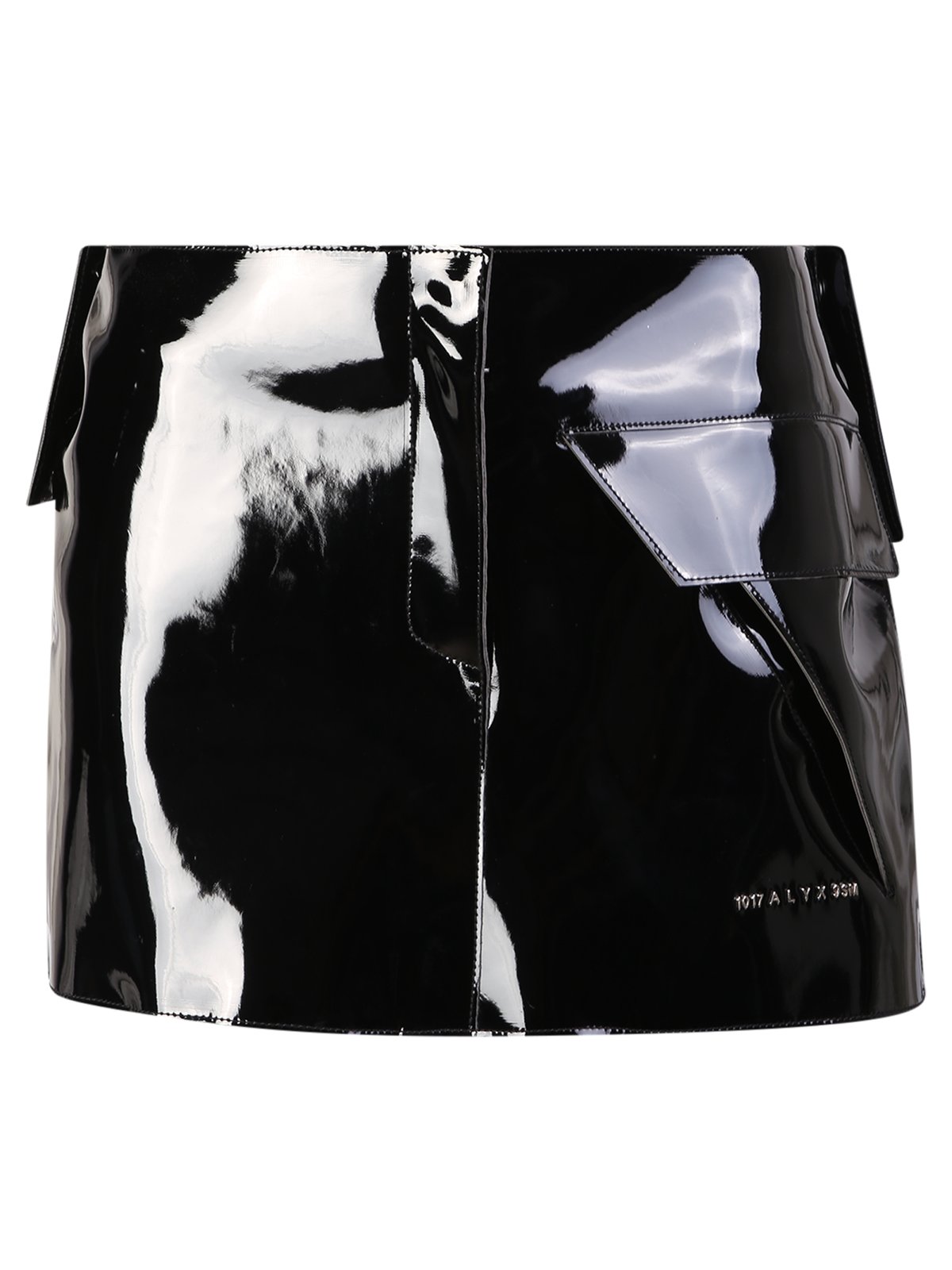 1017 ALYX 9SM Logo Embroidered High-Shine Mini Skirt