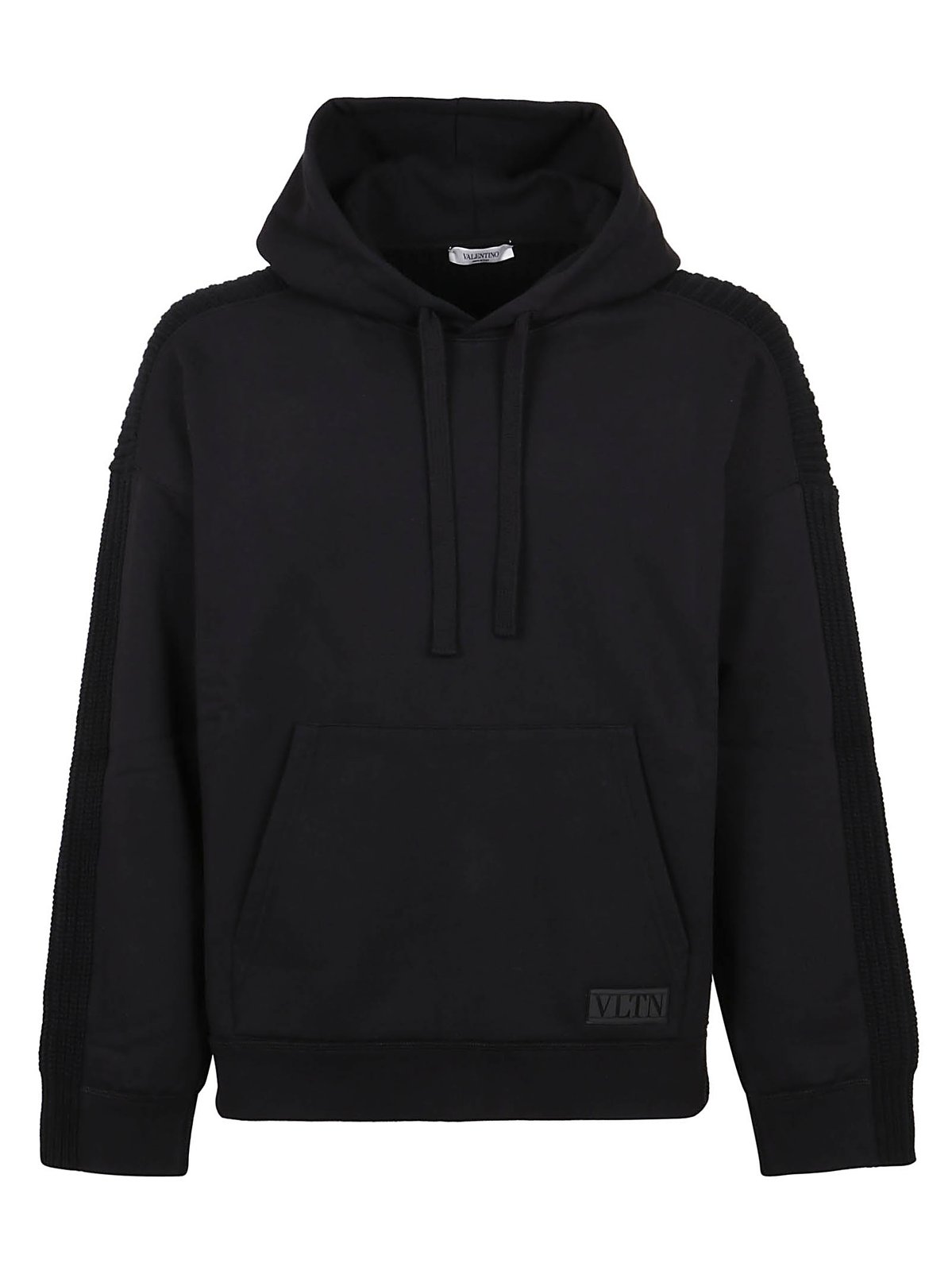 Valentino Logo Patch Knitted Hoodie