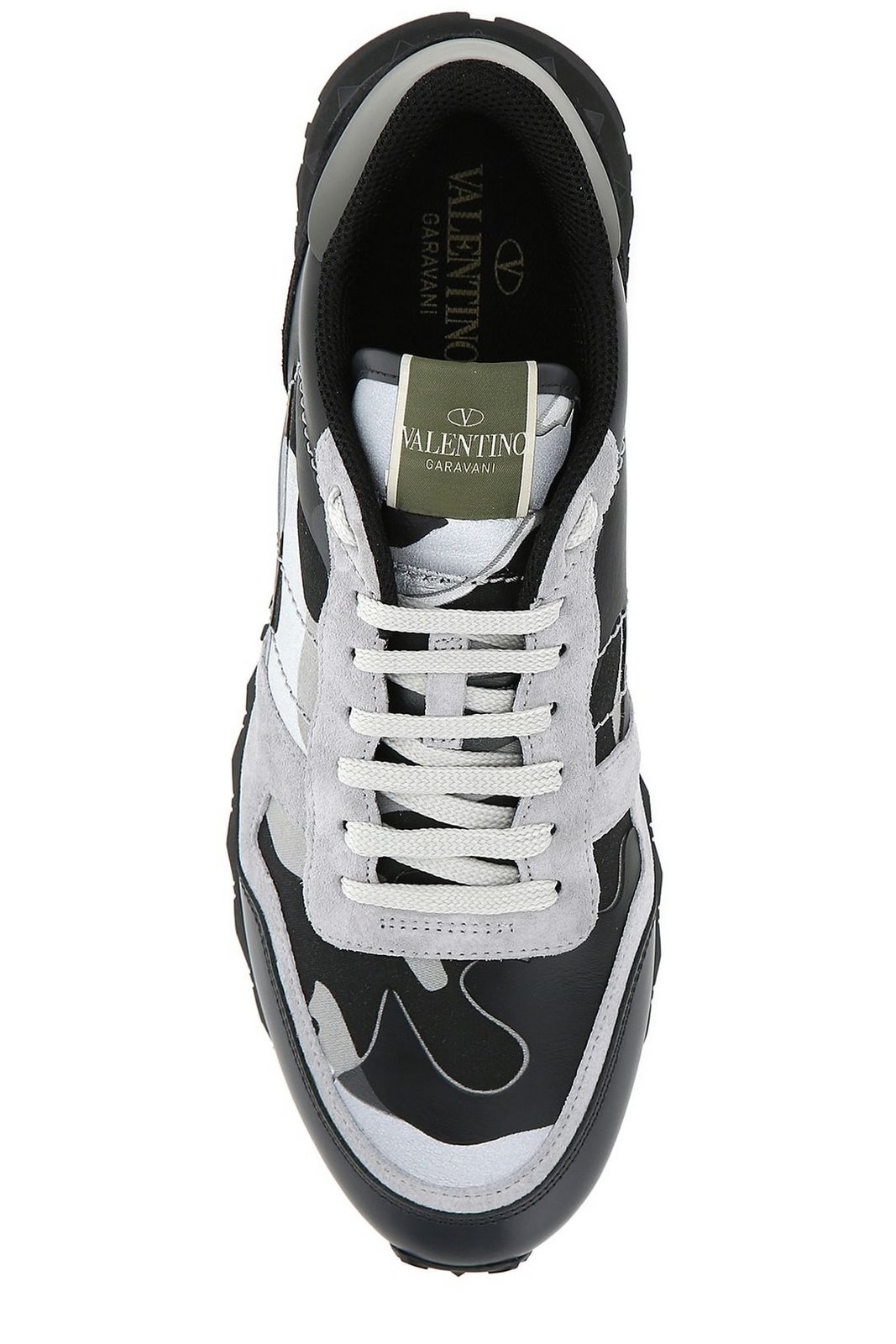 Valentino Garavani Rockstud Rockrunner Camouflage Lace-Up Sneakers