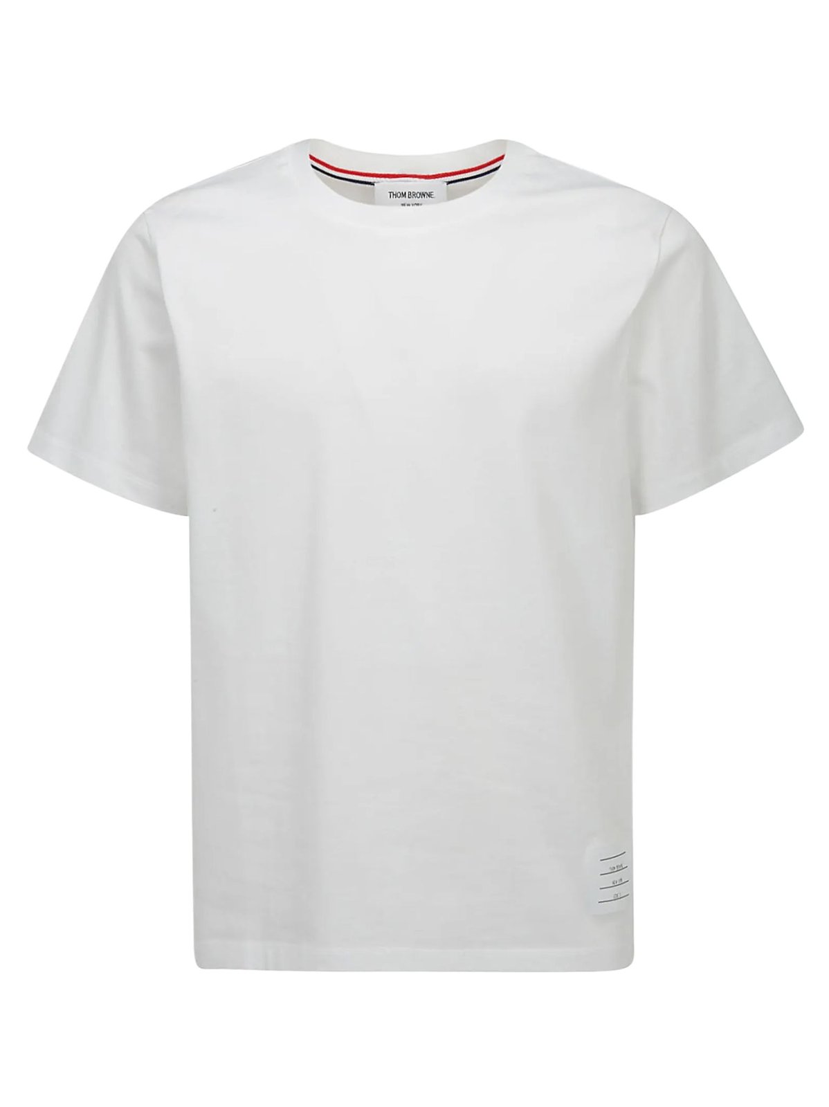 Thom Browne Logo Patch Crewneck T-Shirt