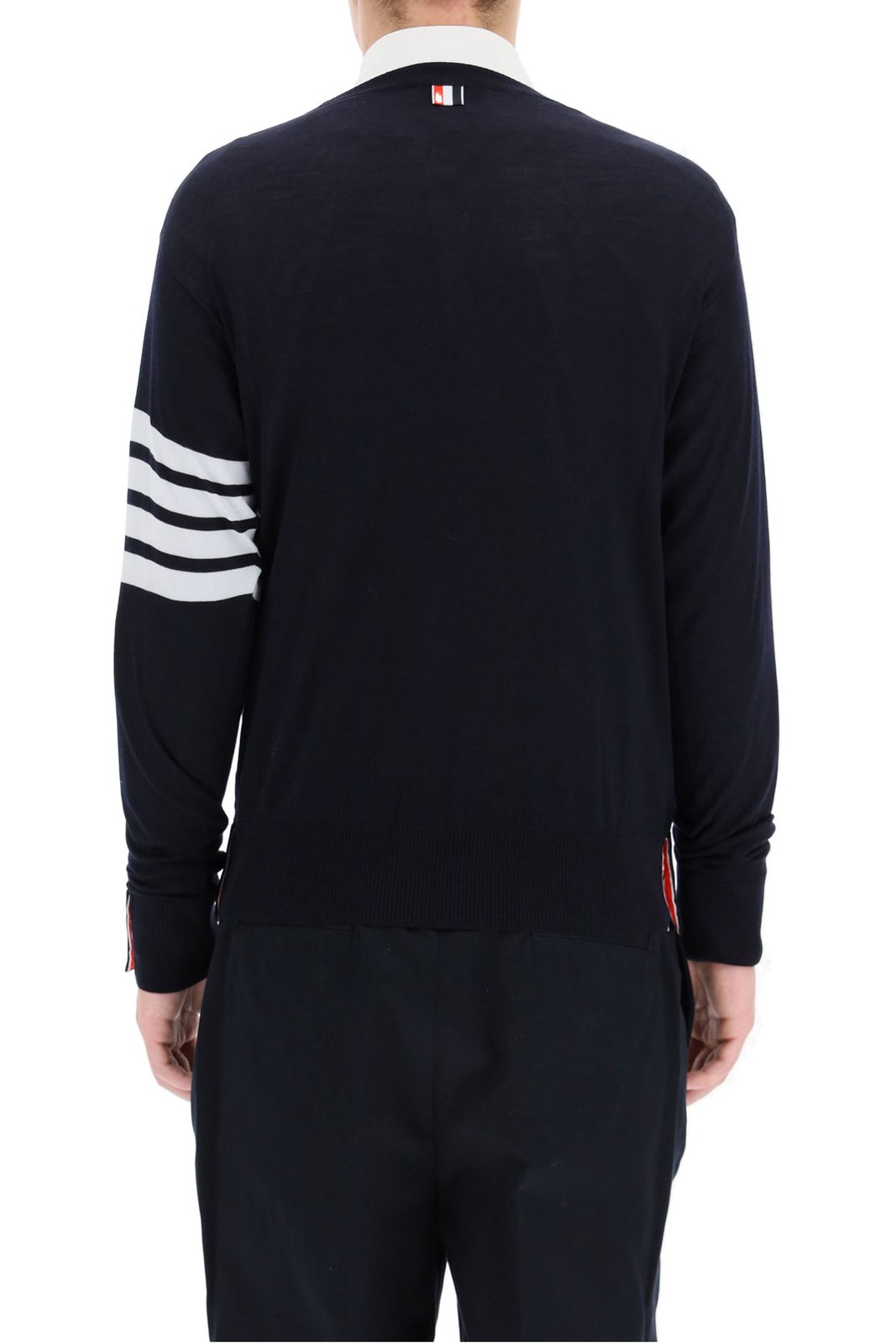 Thom Browne 4-Bar Striped Sweater