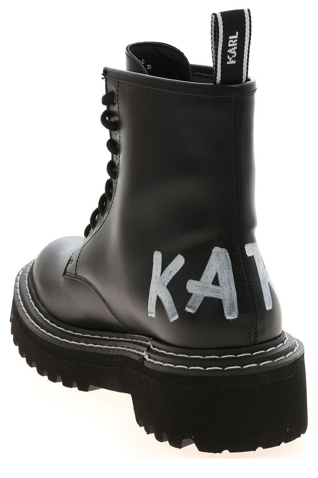 Karl Lagerfeld Logo Detailed Lace-Up Boots 4 Karl Lagerfeld Logo Detailed Lace-Up Boots
