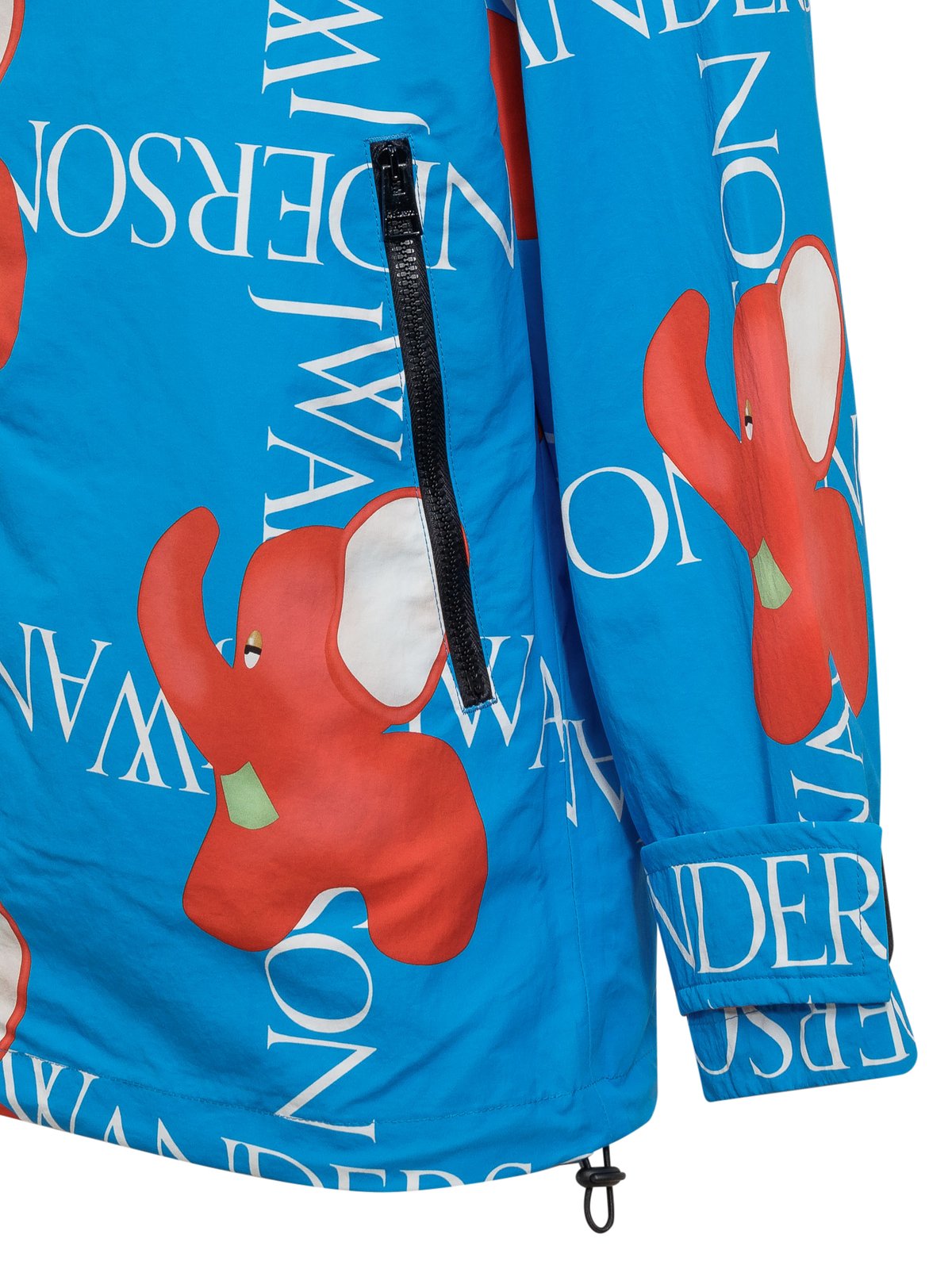 JW Anderson Logo-Printed Zipped Hooded Jacket