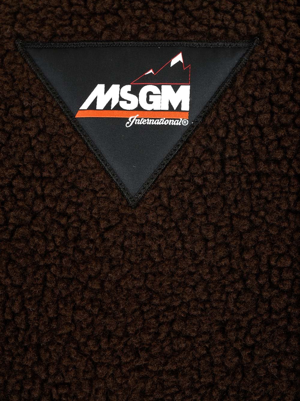 MSGM Logo-Patch Zipped Jacket