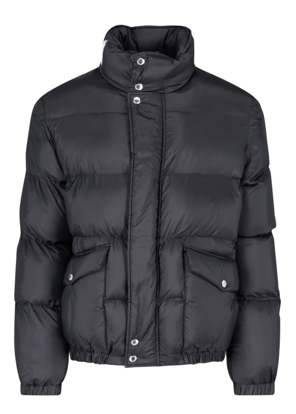 Alexander McQueen Graffiti-Printed High-Neck Puffer Jacket