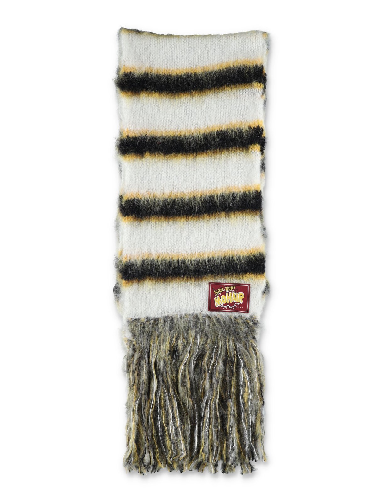 Marni Fringed Striped Scarf