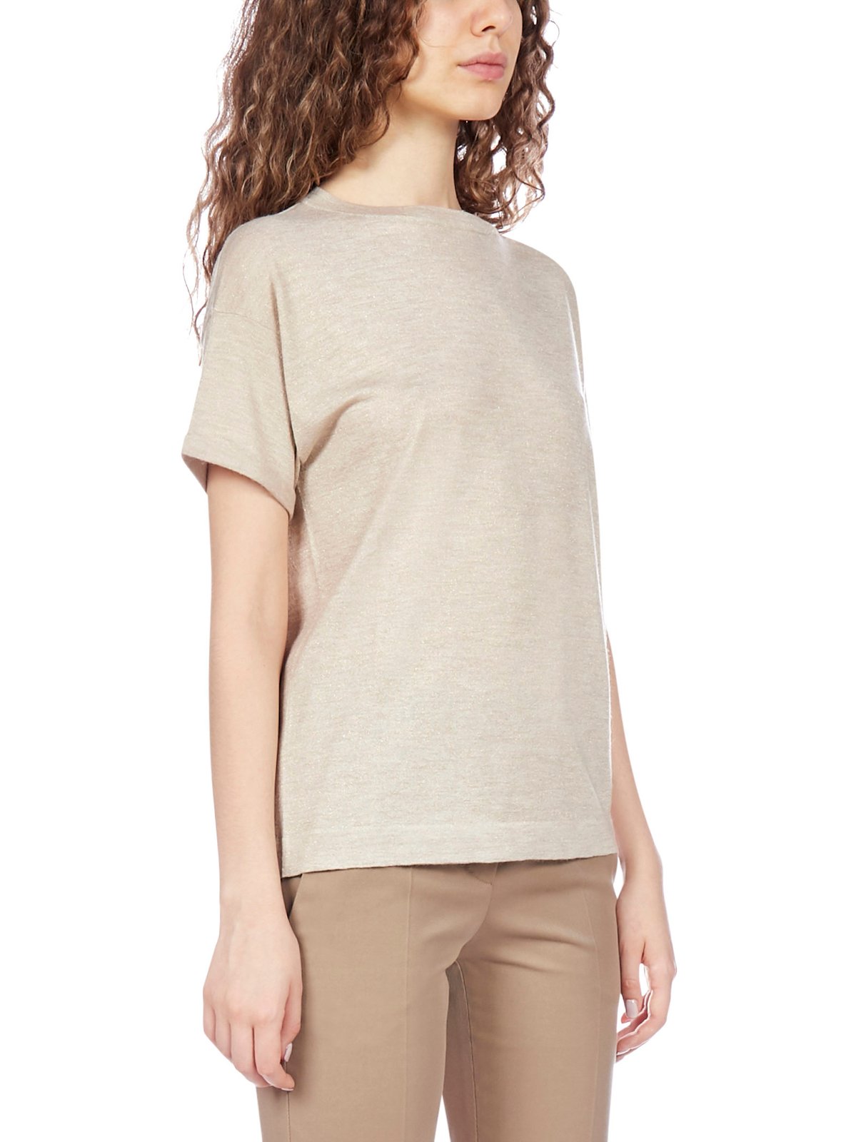Brunello Cucinelli Short-Sleeved Crewneck Knitted T-Shirt