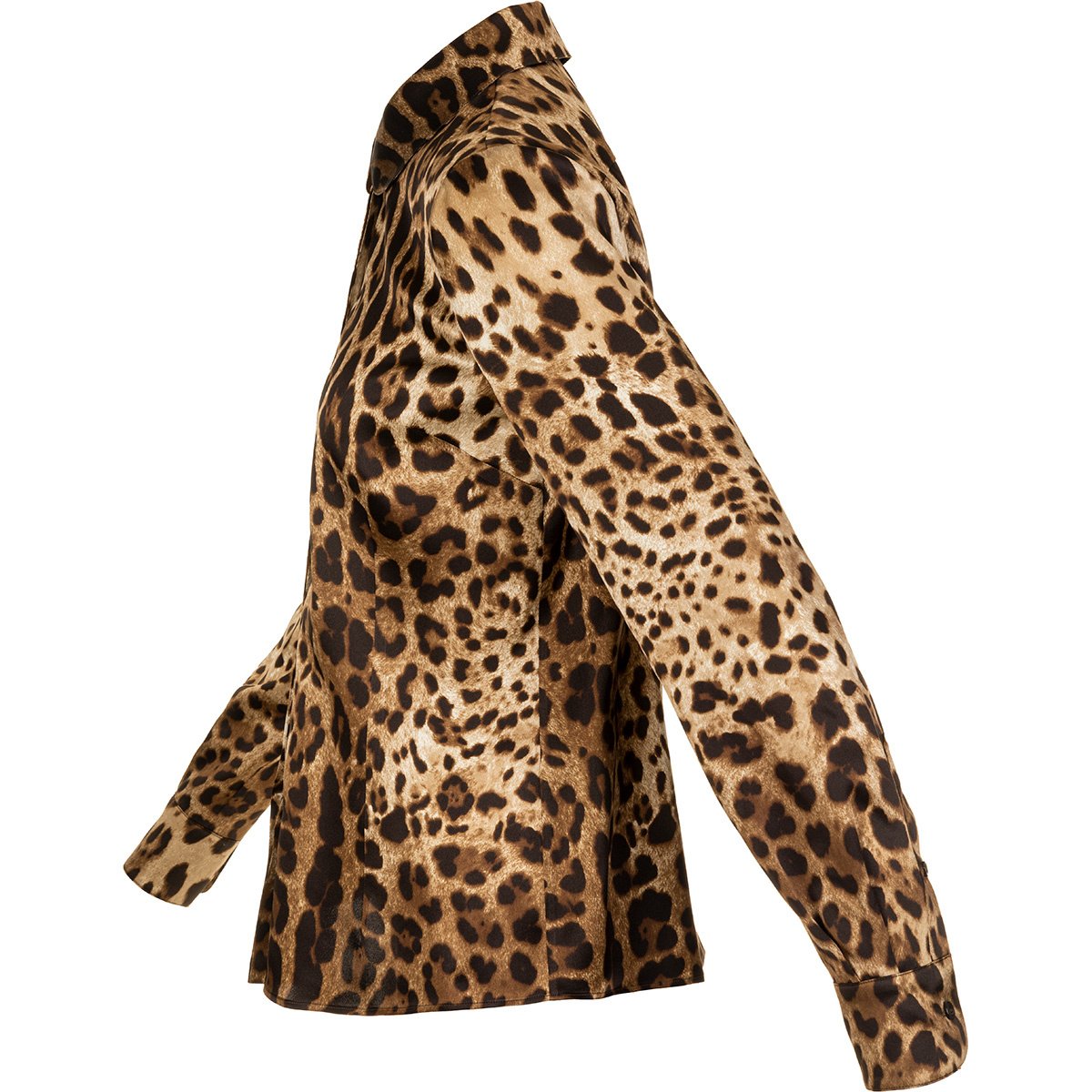 Dolce & Gabbana Leopard-Printed Satin Shirt