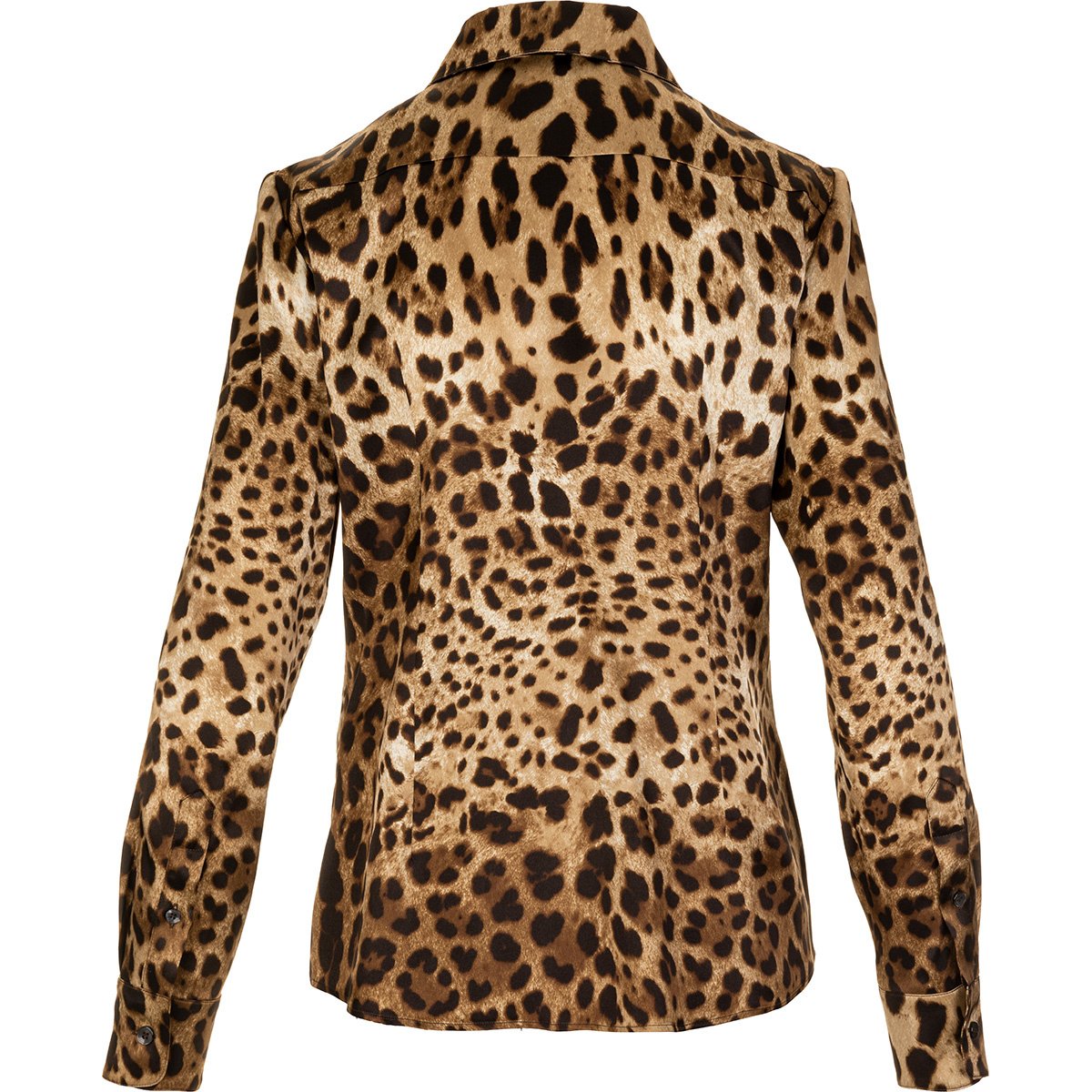 Dolce & Gabbana Leopard-Printed Satin Shirt