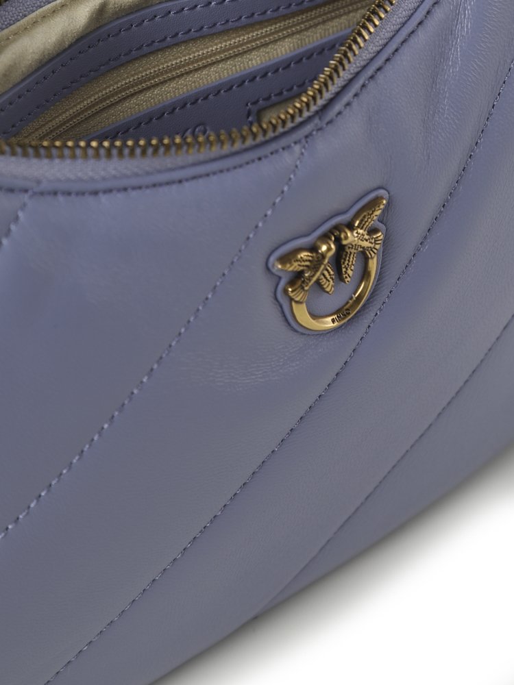 Pinko Logo Plaque Quilted Mini Shoulder Bag