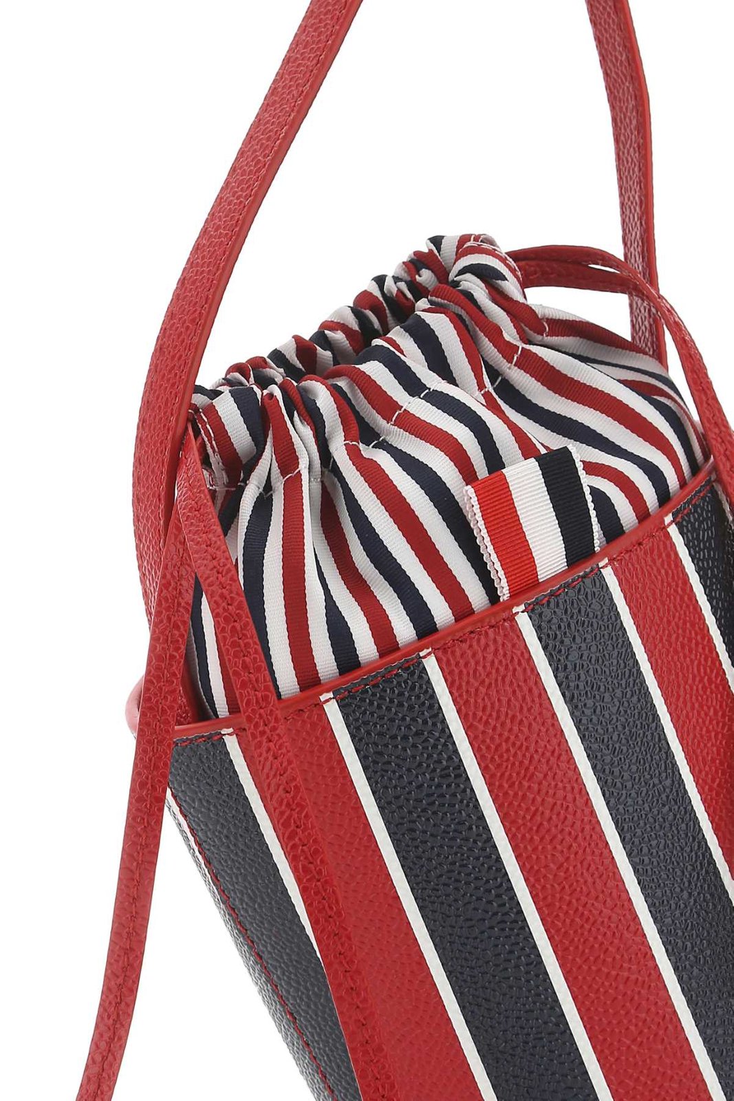 Thom Browne RWB-Striped Mini Bucket Bag