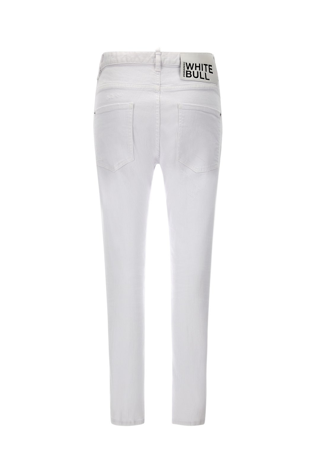 Dsquared2 Distressed Logo-Patch Slim-Fit Jeans