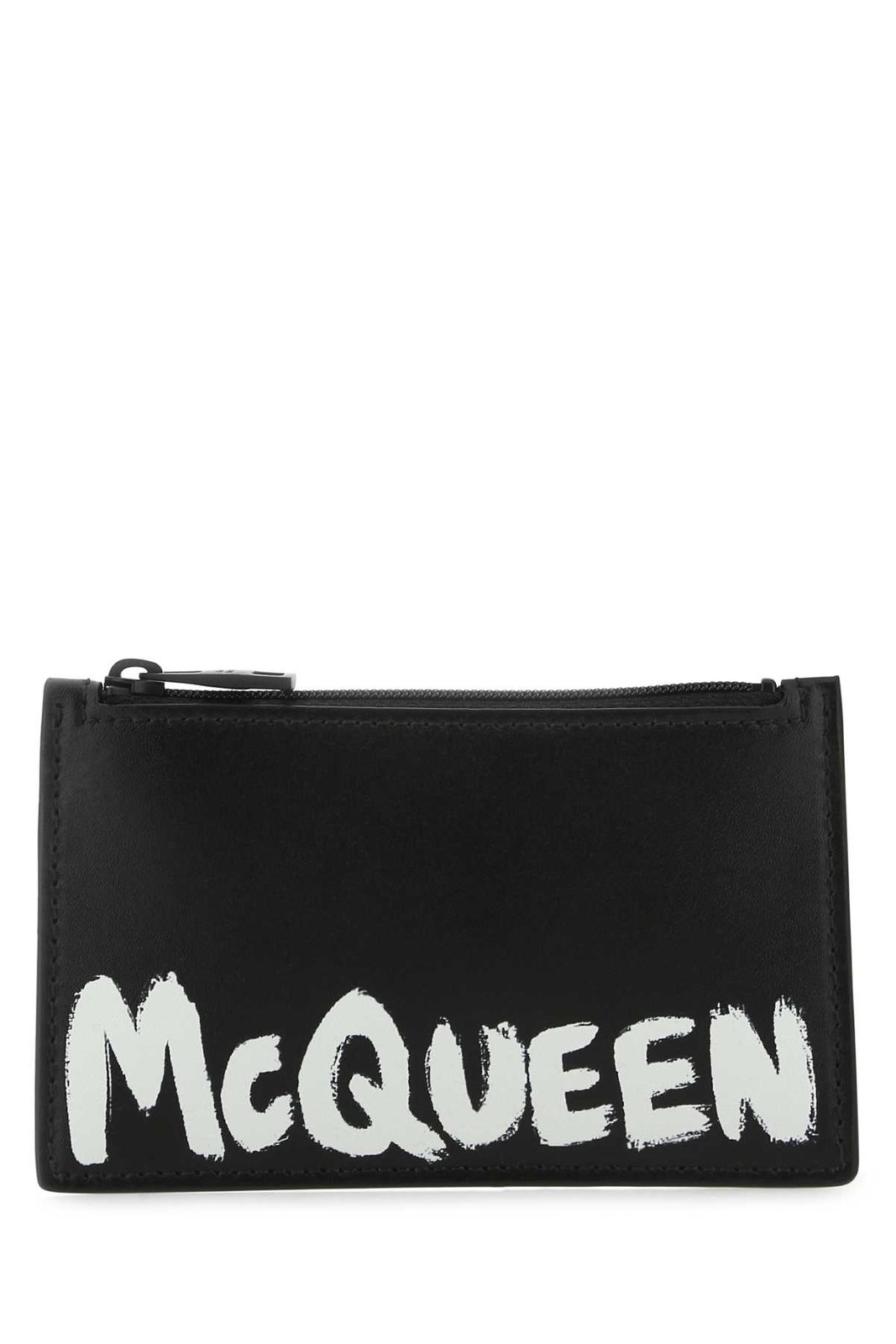Alexander McQueen Logo Printed Card Holder