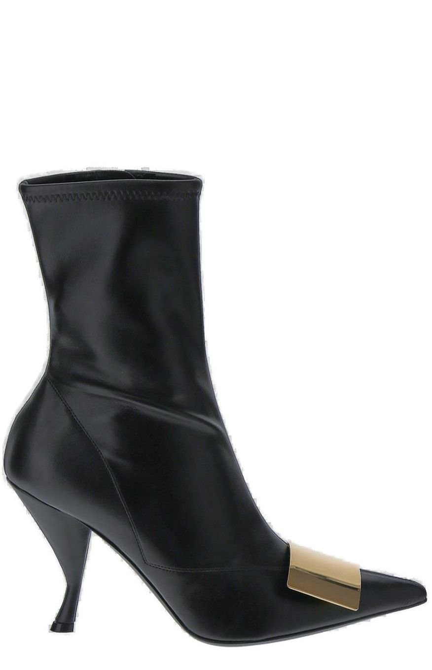Sergio Rossi Pointed Toe High Heeled Boots