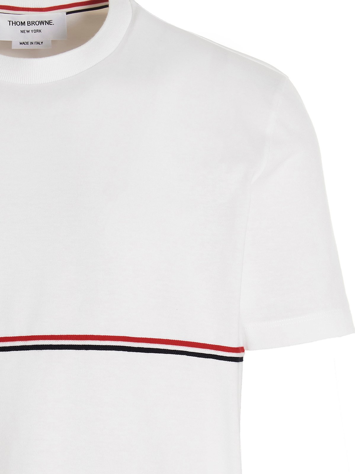 Thom Browne RWB Striped Crewneck T-Shirt