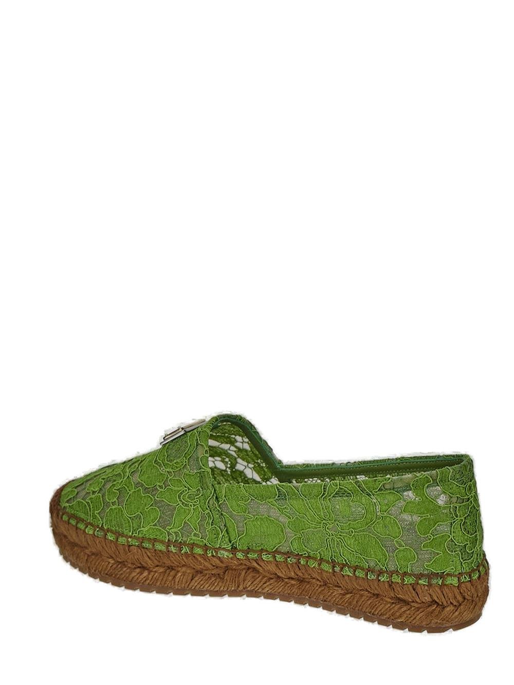 Dolce & Gabbana Logo Plaque Slip-On Espadrilles