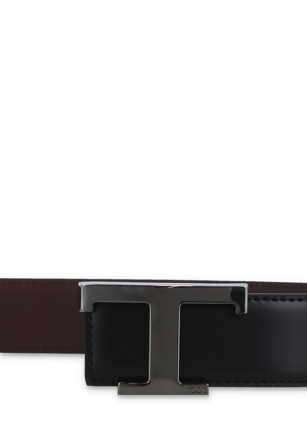Tod's Reversible Logo Plaque Buckle Belt