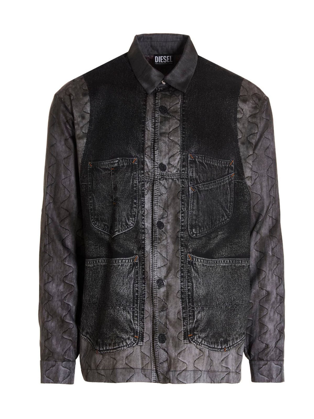 Diesel S-Gilliam Buttoned Satin Shirt