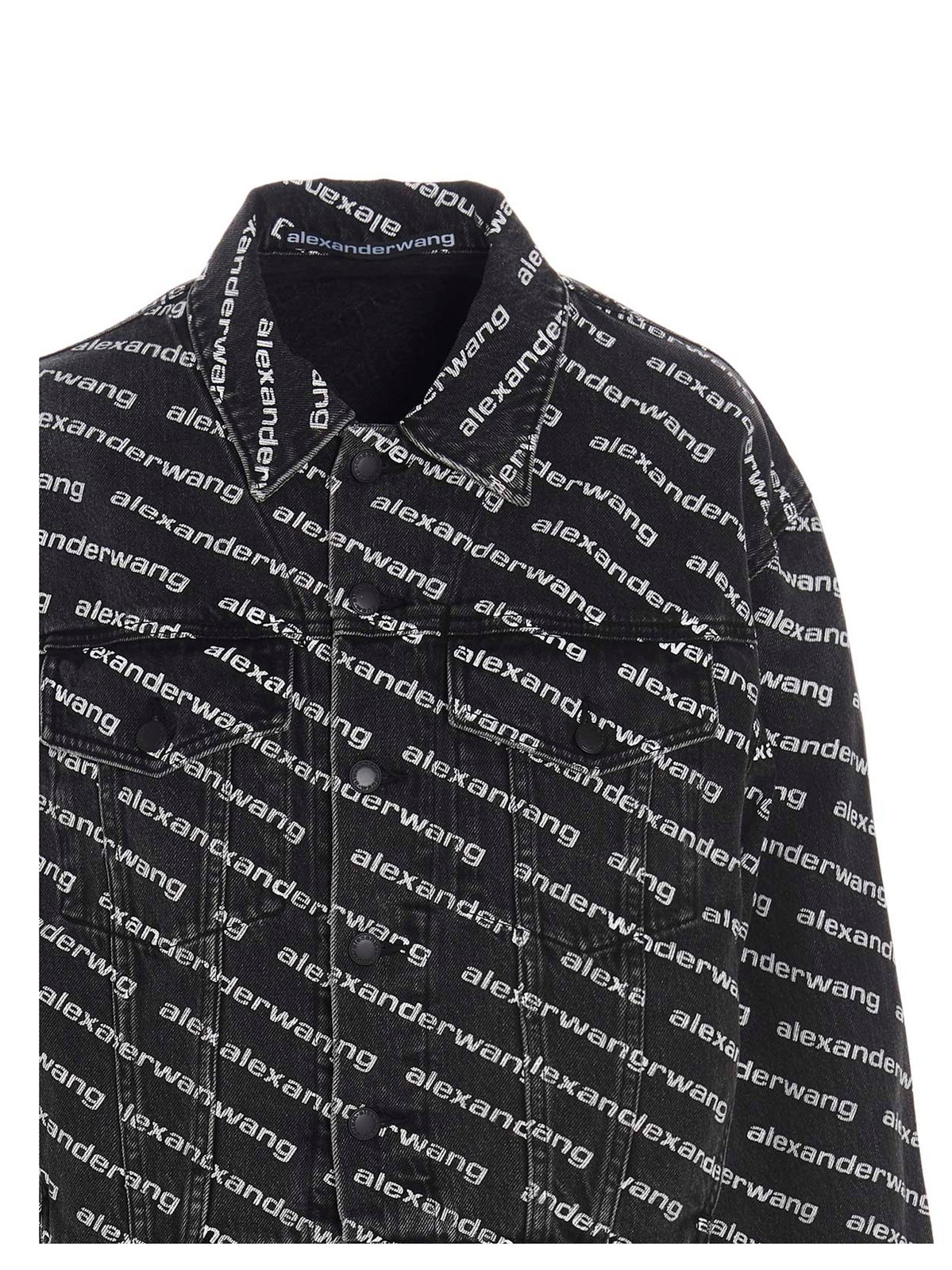 Alexander Wang All-Over Logo Printed Jacket 4 Alexander Wang All-Over Logo Printed Jacket