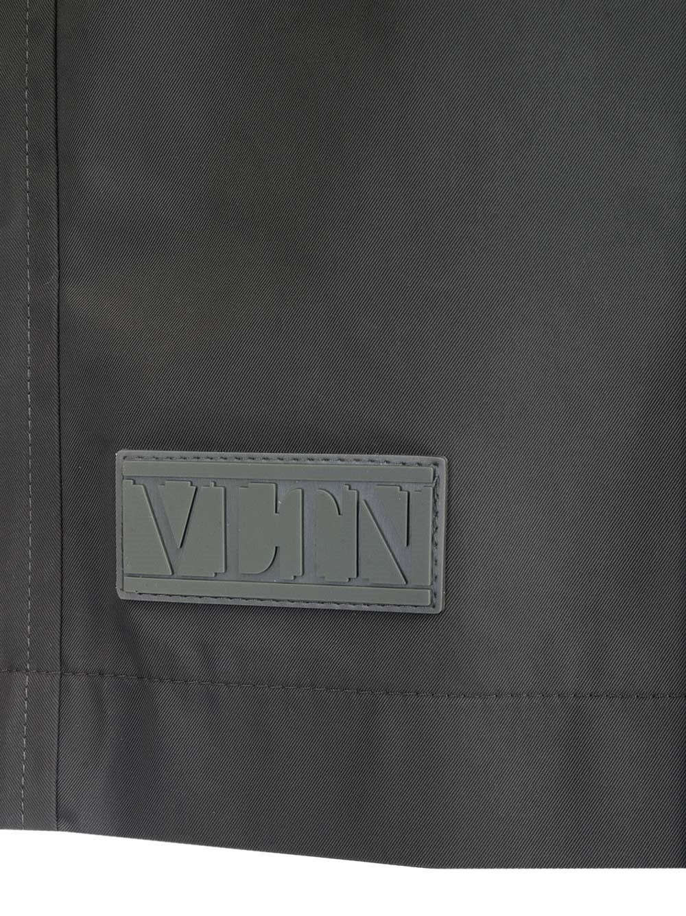 Valentino Logo Patch Bermuda Shorts