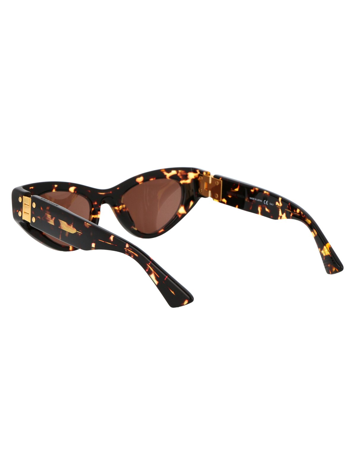 Bottega Veneta Eyewear Straight Arm Cat-Eye Frame Sunglasses