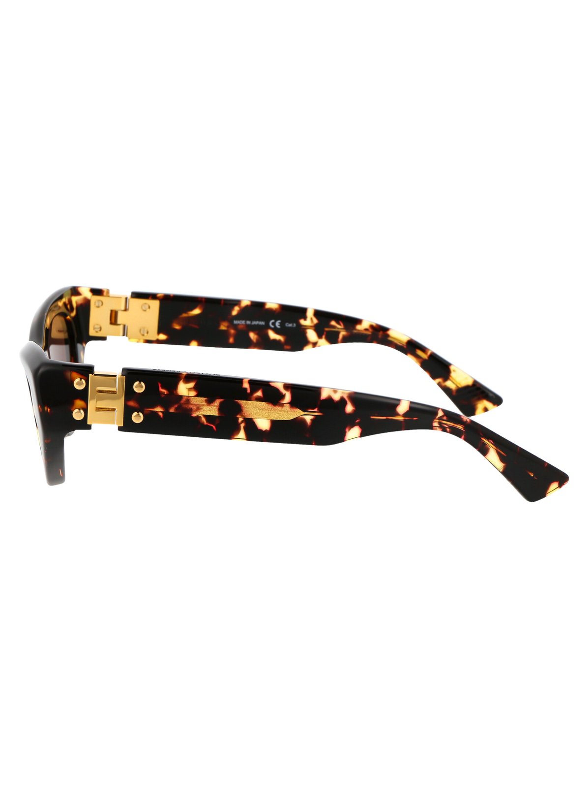 Bottega Veneta Eyewear Straight Arm Cat-Eye Frame Sunglasses