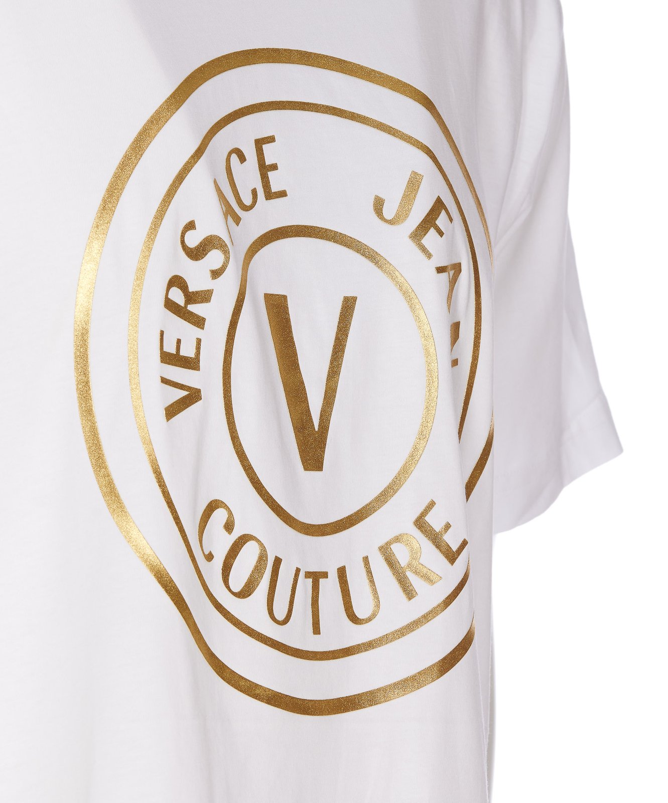 Versace Jeans Couture Logo Printed Crewneck T-Shirt
