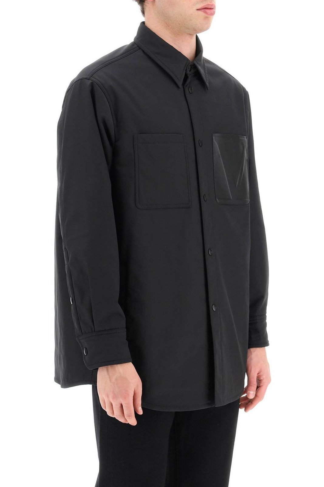 Valentino	Logo Patch Long-Sleeved Jacket