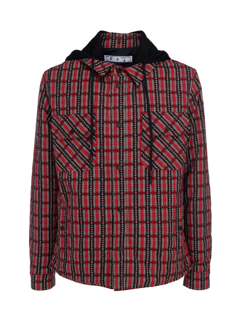 Off-White Checked Hooded Jacket