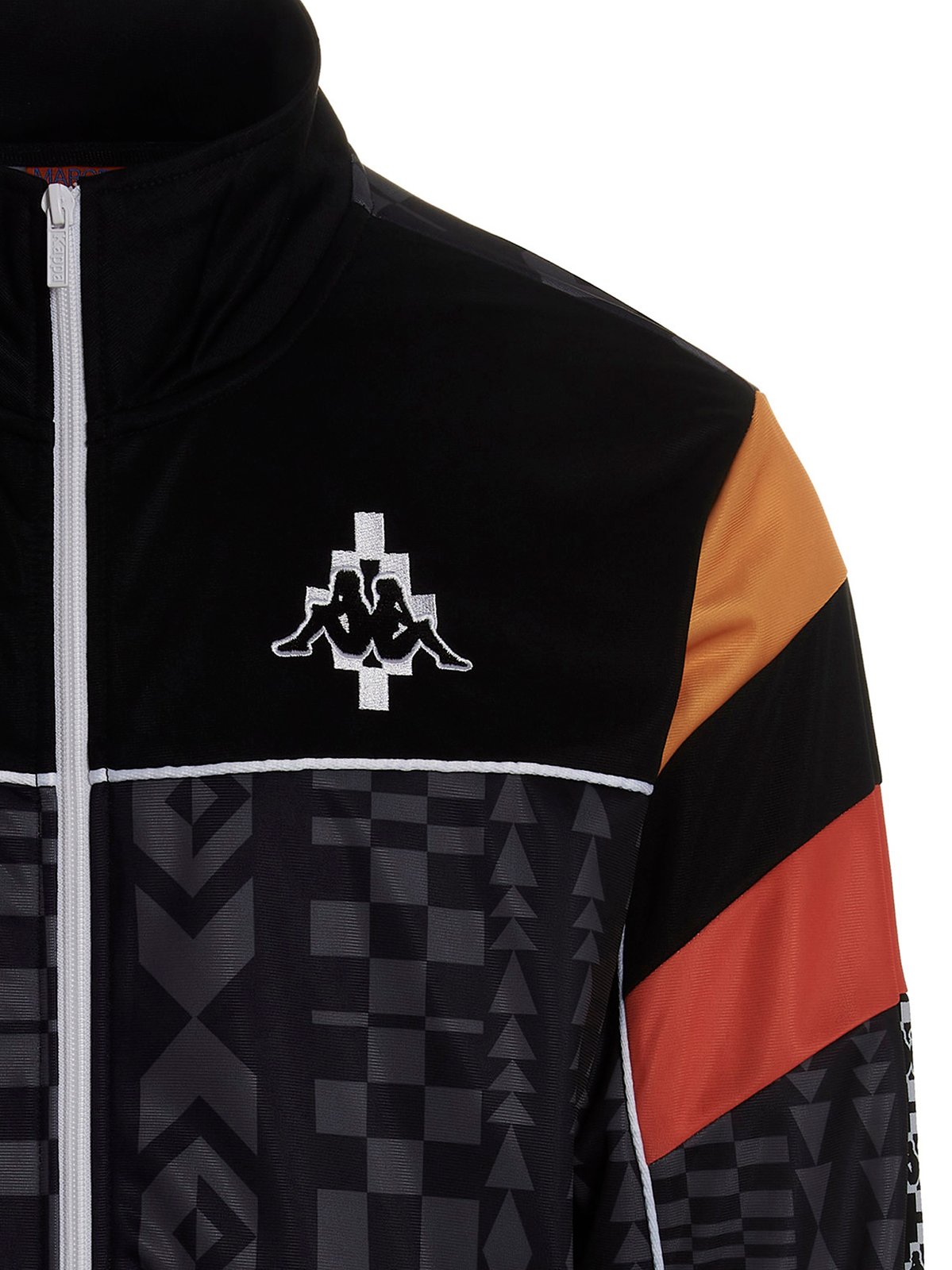 Marcelo Burlon County Of Milan X Kappa Logo Patch Zip-Up Jacket 1 Marcelo Burlon County Of Milan X Kappa Logo Patch Zip-Up Jacket