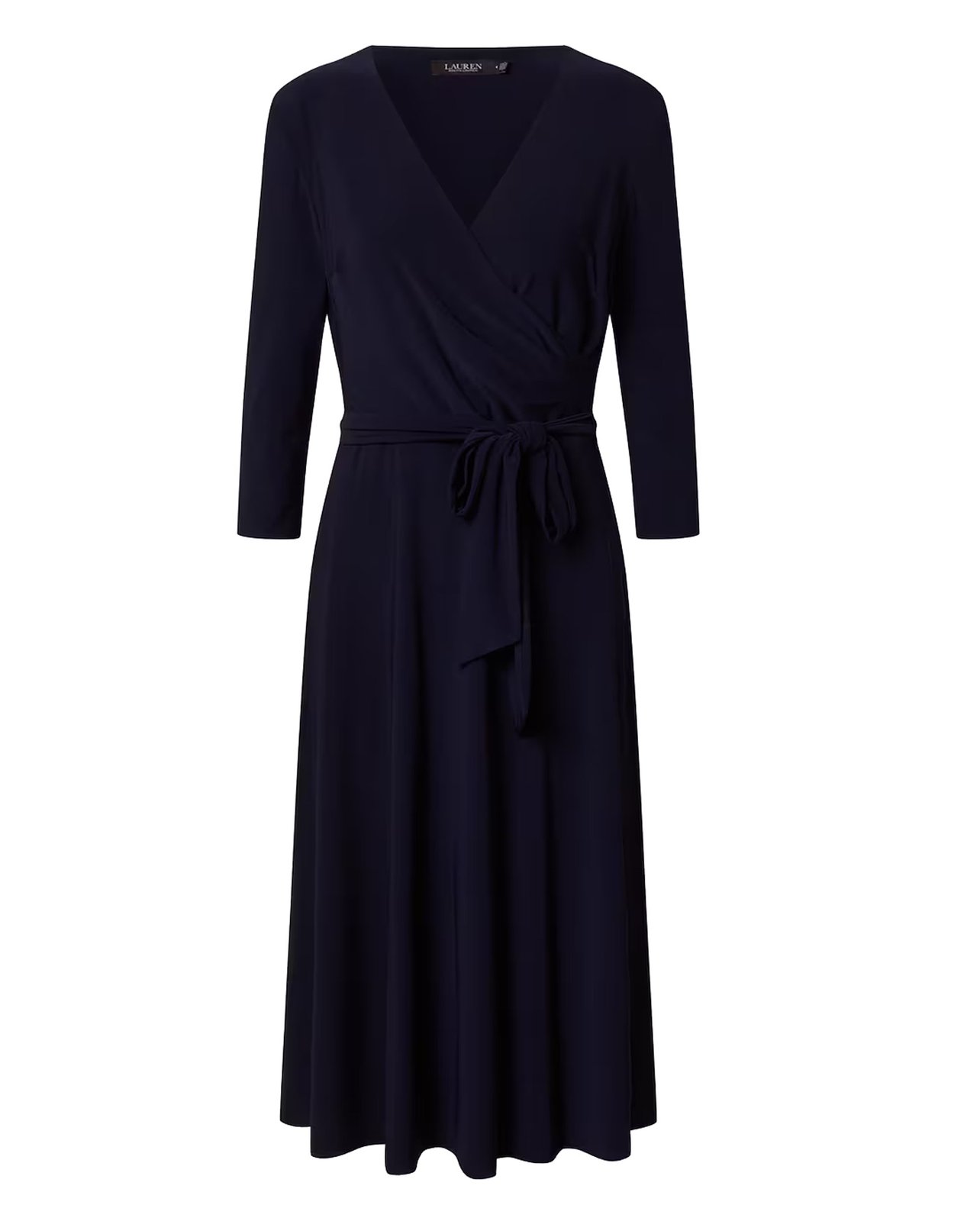 Lauren Ralph Lauren V-Neck Tied Waist Dress