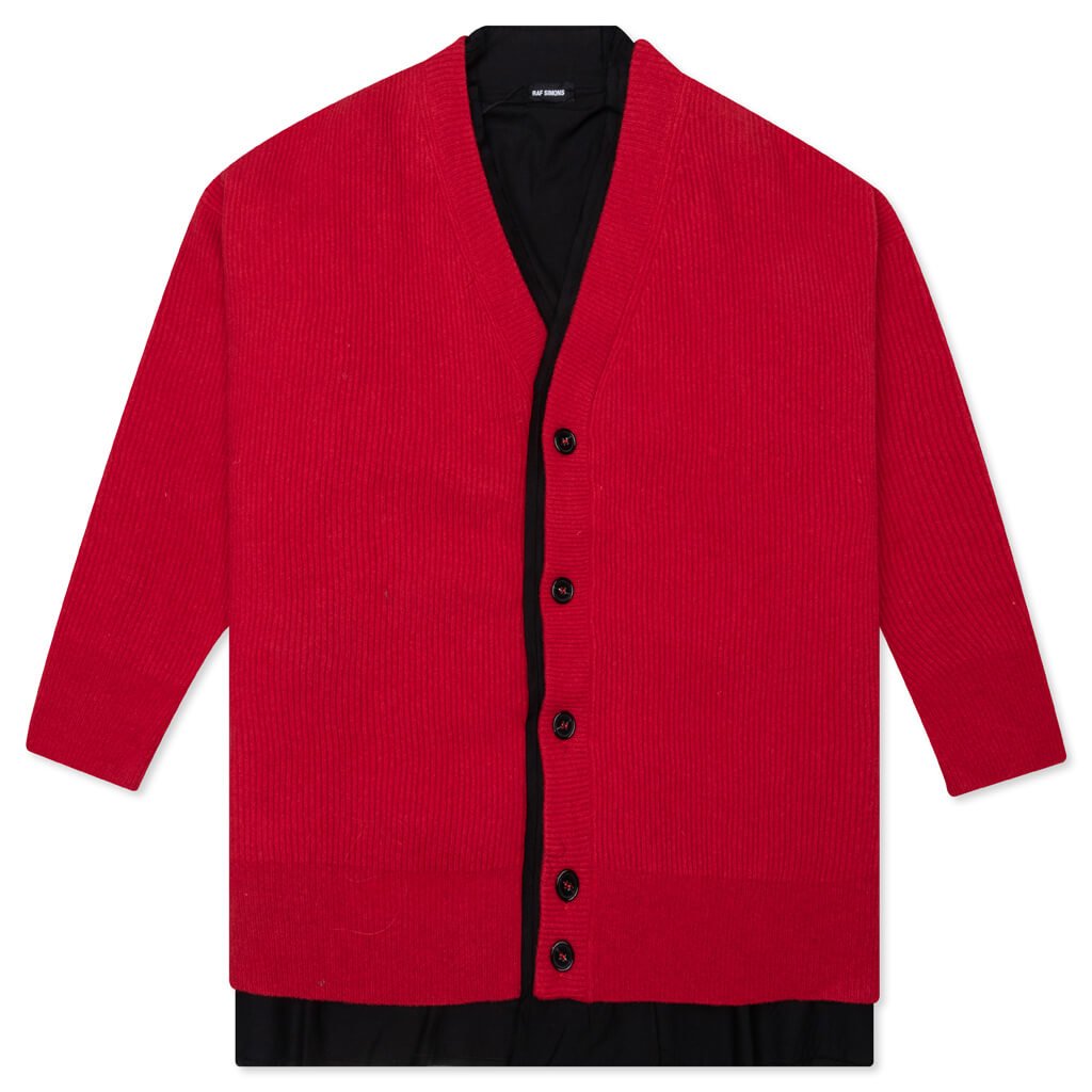 Raf Simons Oversized Ribbed Cardigan
