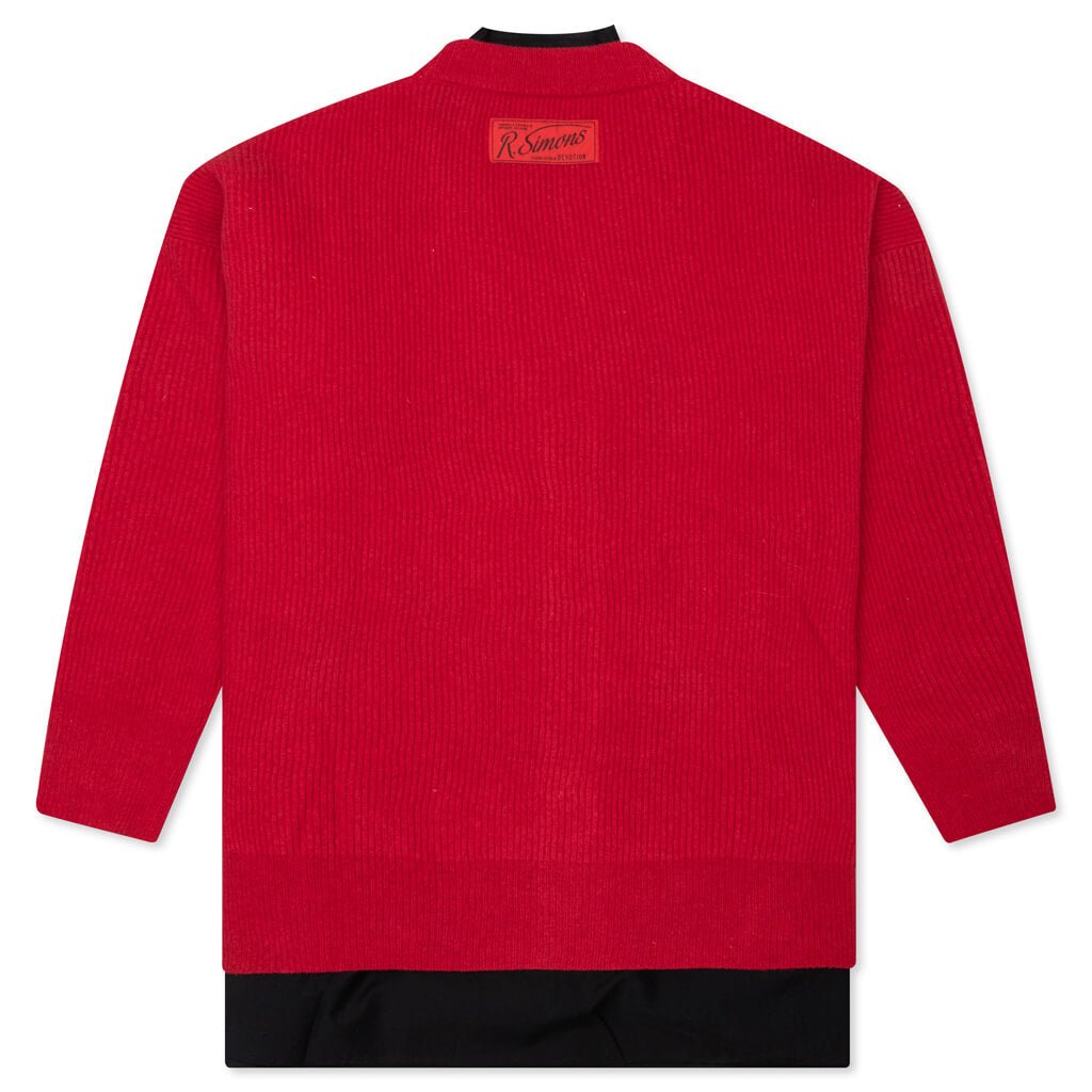 Raf Simons Oversized Ribbed Cardigan