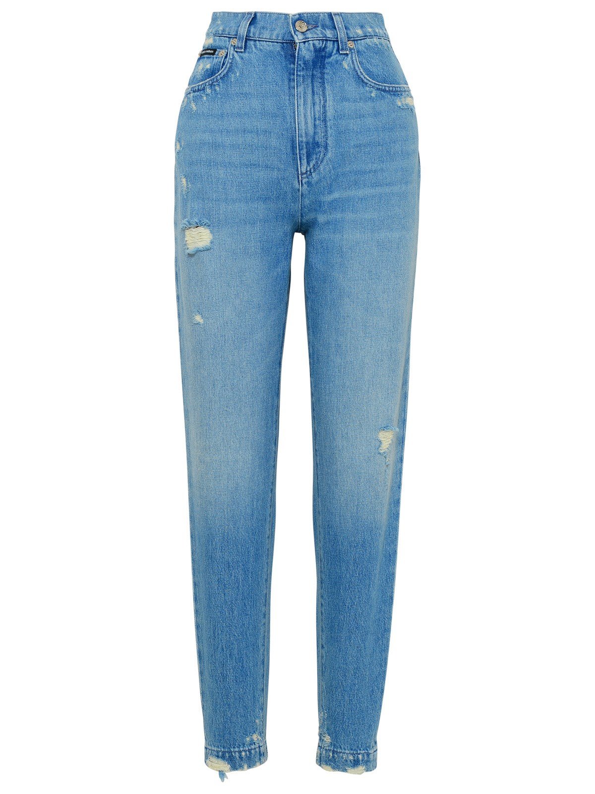 Dolce & Gabbana Distressed High Waist Jeans