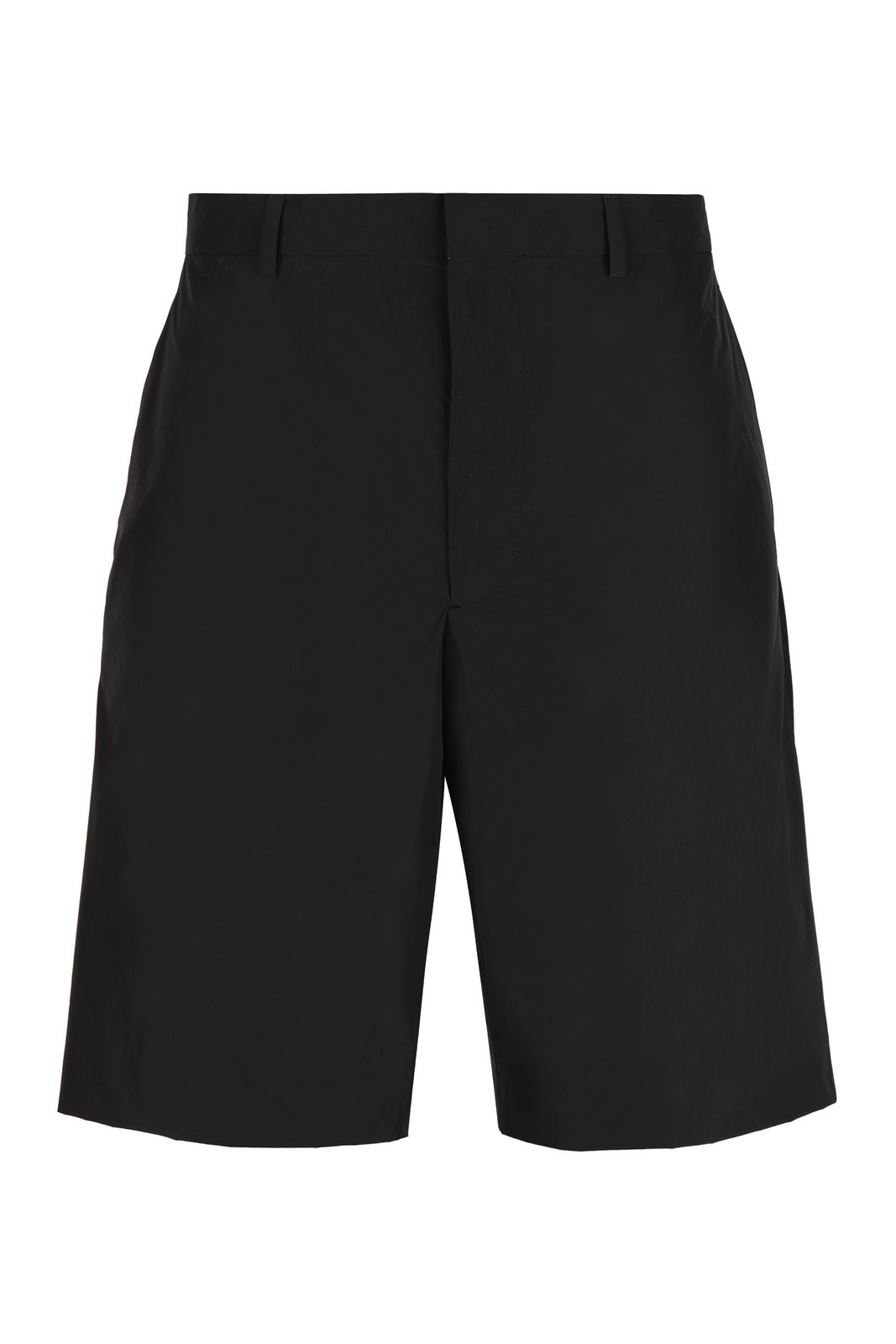 Prada Logo Patch Bermuda Shorts