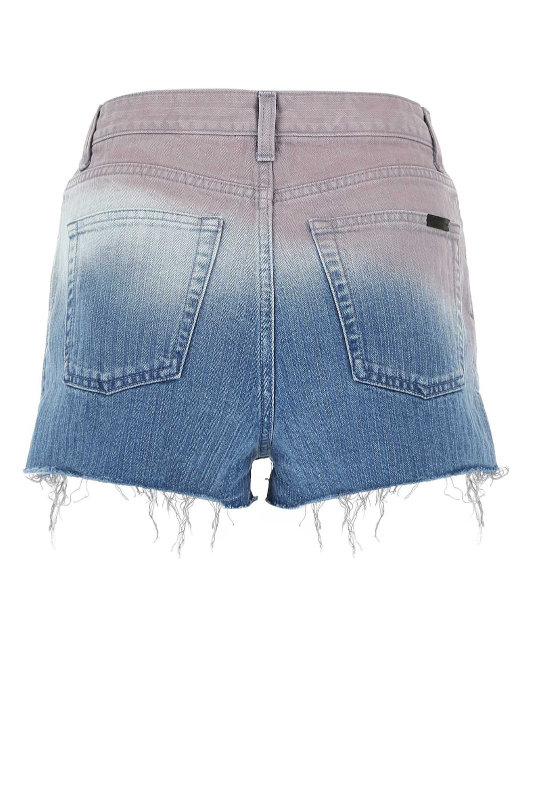 Saint Laurent Tie-Dye Denim Shorts 3 Saint Laurent Tie-Dye Denim Shorts