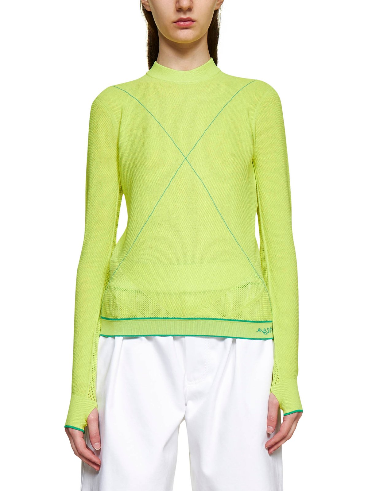 Bottega Veneta Logo Intarsia Crewneck Jumper