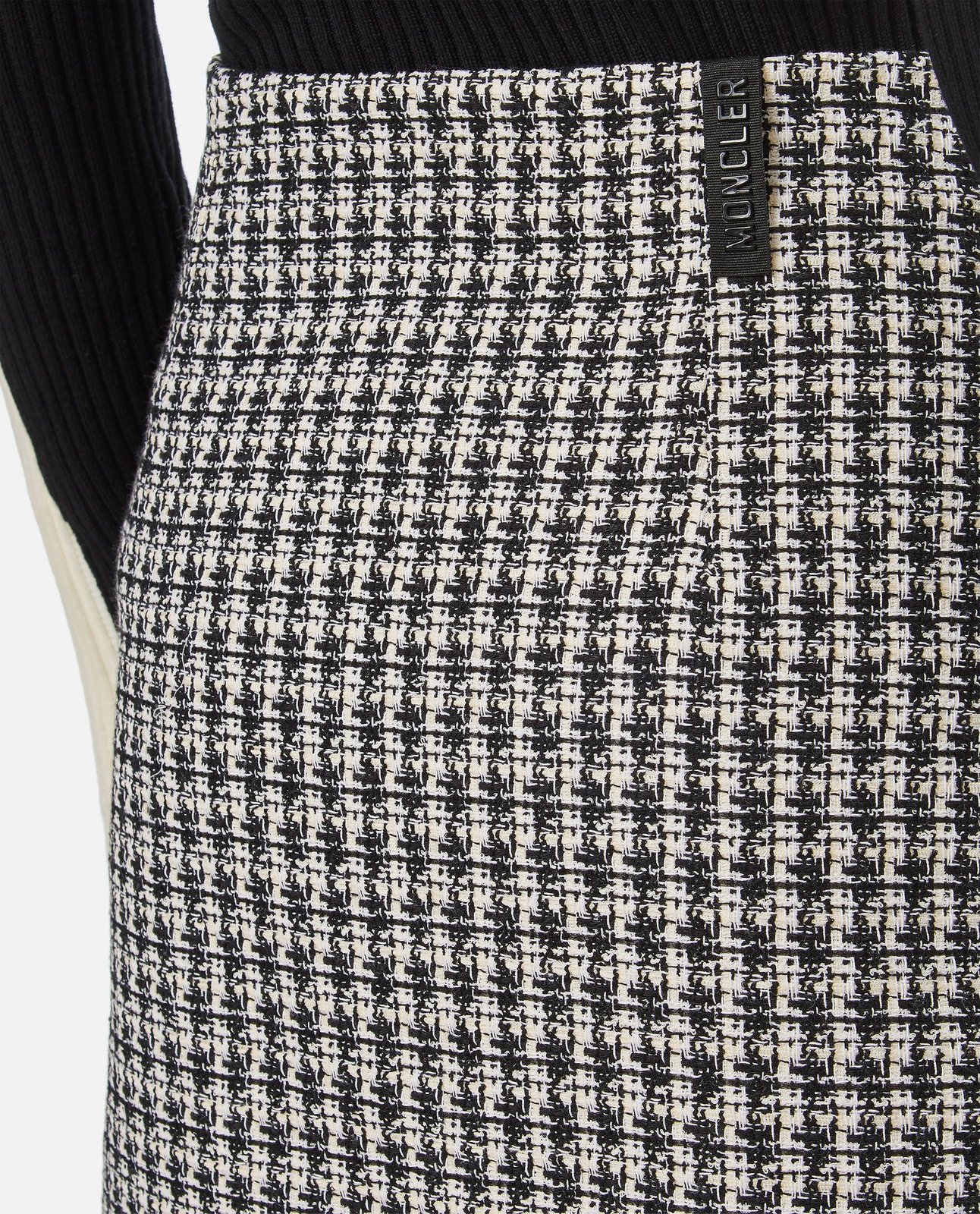 Moncler Tweed Zipped Mini Skirt