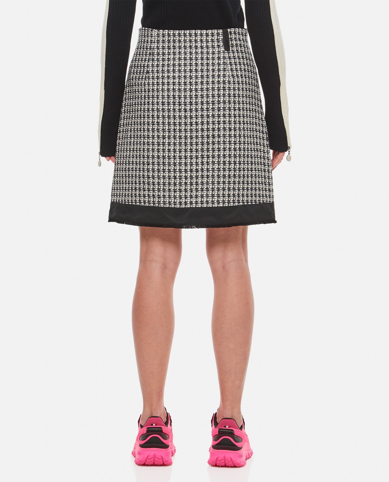Moncler Tweed Zipped Mini Skirt