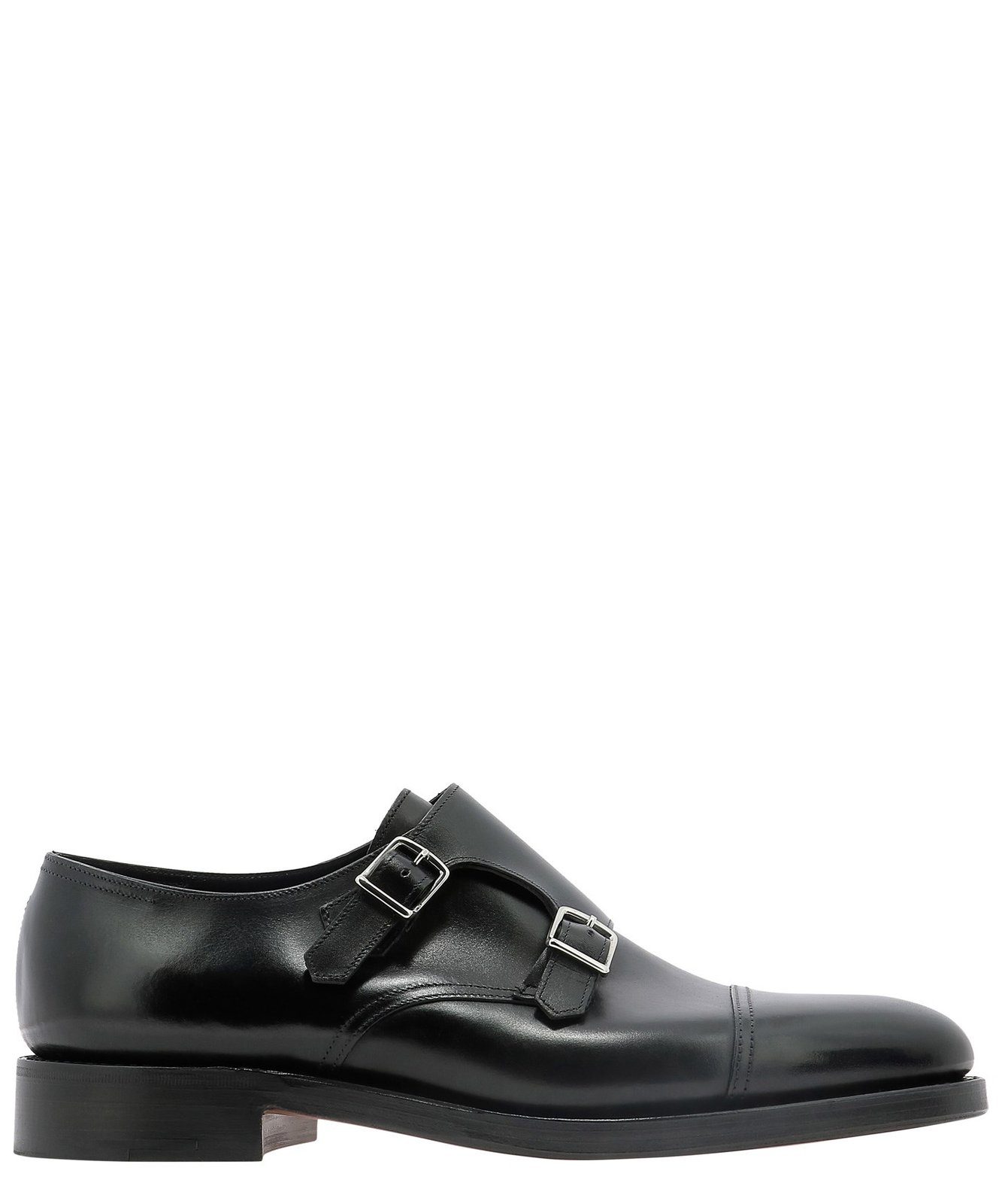 John Lobb William Monk Strap Derby Shoes