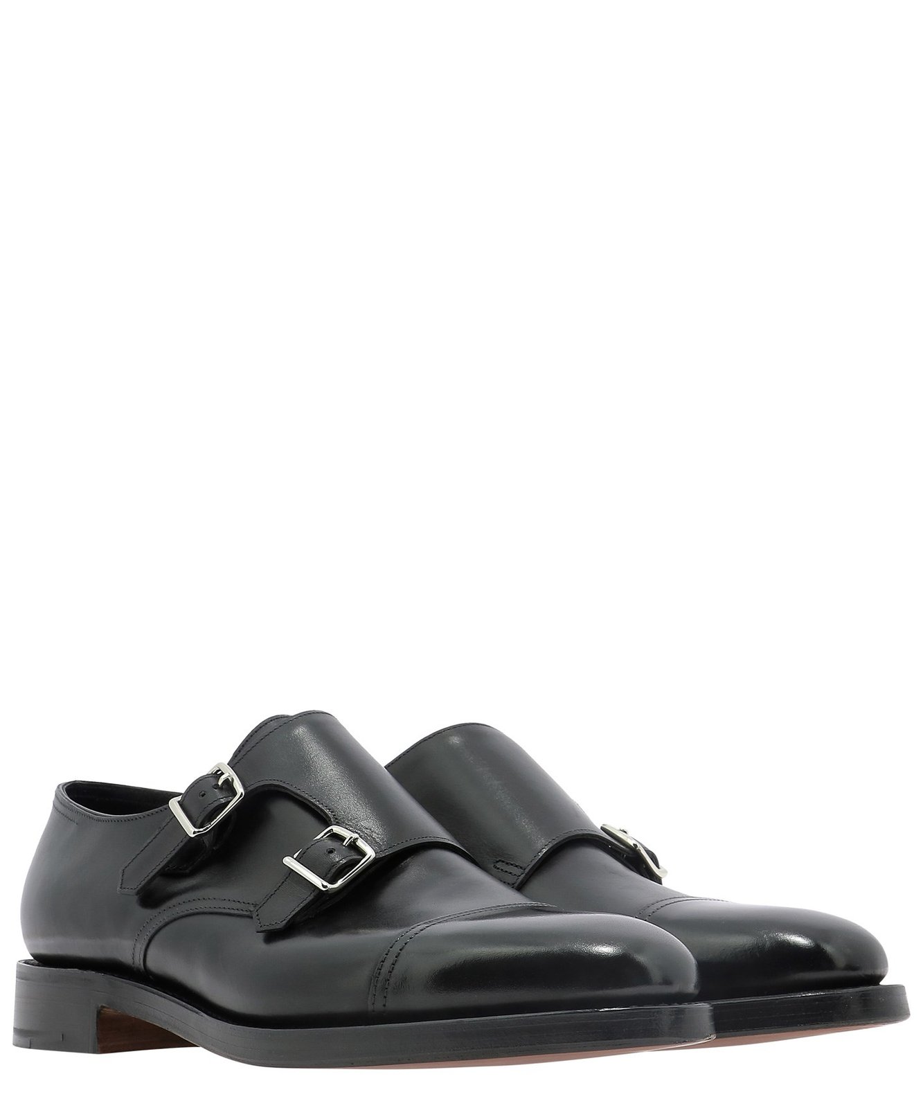 John Lobb William Monk Strap Derby Shoes
