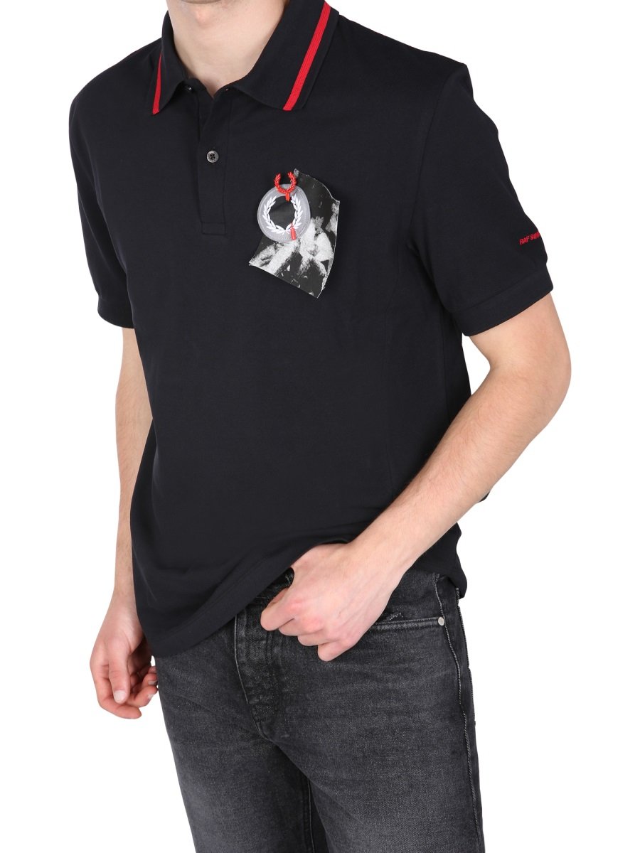 Raf Simons X Fred Perry Patchwork Short-Sleeved Polo Shirt 1 Raf Simons X Fred Perry Patchwork Short-Sleeved Polo Shirt