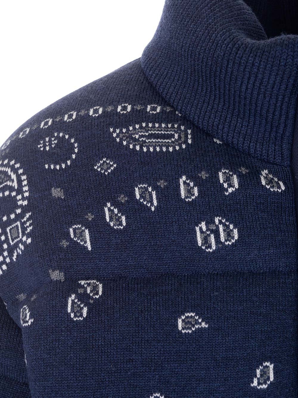 Alanui Bandana Jacquard Puffer Jacket
