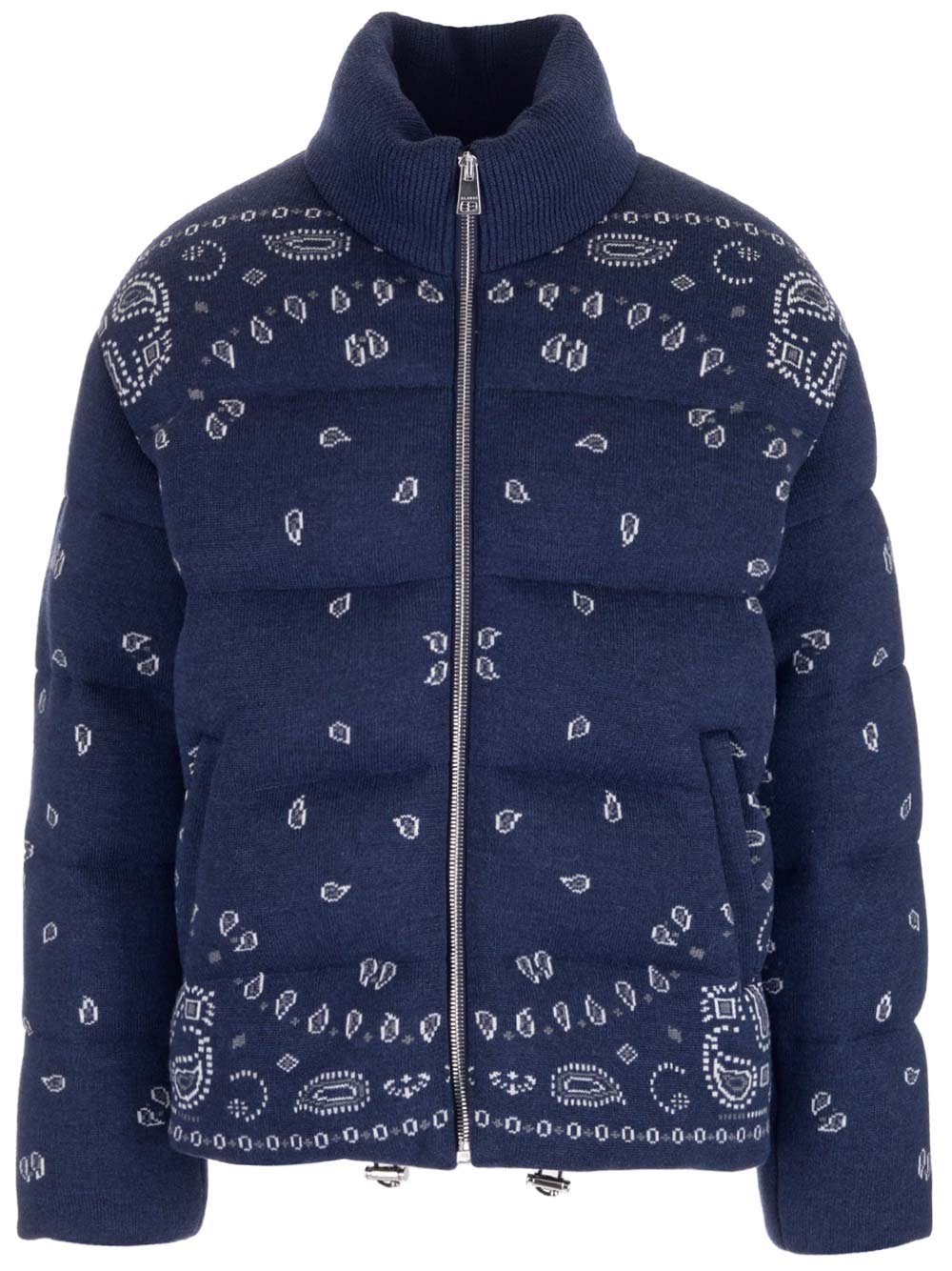 Alanui Bandana Jacquard Puffer Jacket